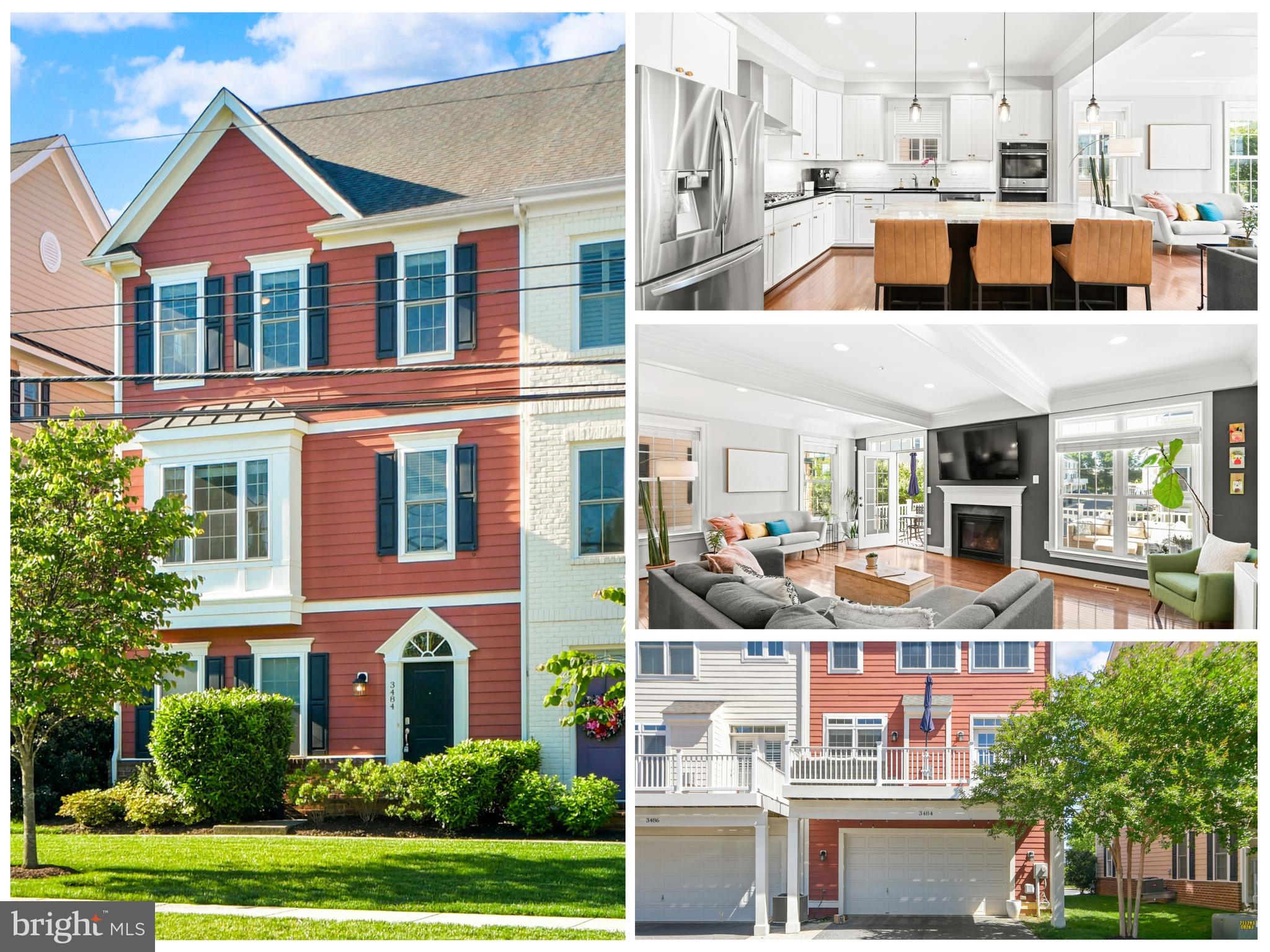 "The ache for home lives in all of us." — Maya Angelou

Some homes simply check boxes. Others create a feeling. From the moment you arrive at 3484 Urbana Pike, a rarely available 24-foot-wide Main Street townhome in the heart of the Villages of Urbana, it's easy to understand why the idea of home means so much.

Step inside and you're welcomed by rich hardwood floors that flow throughout the home, setting the stage for a space that feels both elegant and inviting. Custom built-ins tell stories of treasured books, family photos, and life's collected memories, while coffered ceilings, board and batten, and crown molding add a timeless sophistication that never goes out of style.

At the heart of the home, the gourmet kitchen is where everyday moments and special occasions naturally come together. The kitchen opens seamlessly to the spacious family room, where a gas fireplace creates a warm and welcoming focal point for cozy evenings at home. Just beyond, the expansive deck extends your living space outdoors, offering the perfect setting for summer cookouts, evening conversations, and celebrations both large and small.

When the guest list grows, the formal dining room is ready to host everything from holiday dinners to milestone celebrations, creating the kind of memories that become family traditions for years to come. Thoughtful details throughout the home—including a stylish bar area—add both character and convenience for entertaining.

The home's versatile layout continues on the lower level, where the fourth bedroom and full bath provide an ideal retreat for overnight guests, visiting family, or even a private home office tucked away from the main living spaces.

Upstairs, the primary suite offers a private escape from the pace of everyday life. The spa-inspired bath invites you to slow down and recharge, featuring elegant finishes and a luxurious walk-in shower with dual showerheads. Additional spacious bedrooms provide flexibility for family, work, hobbies, or whatever chapter comes next.

Yet what makes this home truly special extends far beyond its walls. Life in the Villages of Urbana is about more than where you live—it's about how you live. Award-winning schools, three pools, two fitness centers, miles of walking and biking trails, basketball courts, tennis and pickleball courts, parks, playgrounds, and year-round community events create a lifestyle that's difficult to replicate and easy to love.

Perhaps that's why opportunities like this are so rare. Because when a home offers beautiful spaces, timeless design, and a community where neighbors become friends, it's more than a place to live.

It's a place to belong.