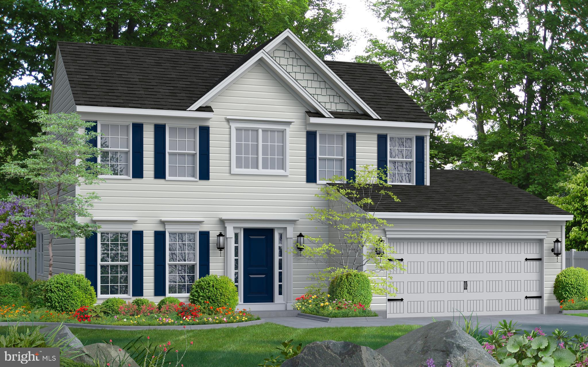 THIS HOME IS TO BE BUILT!! MANY MORE FLOOR PLANS TO CHOOSE FROM!!!
The Frankford puts a unique twist on a traditional design that includes 3 bedrooms (optional 4th), 2 ½ baths, 2-car garage, two-story family room, kitchen/breakfast room combination, and separate formal dining room. The first floor laundry and first floor owner's suite with walk-in closet add an enormous amount of convenience to The Frankford.