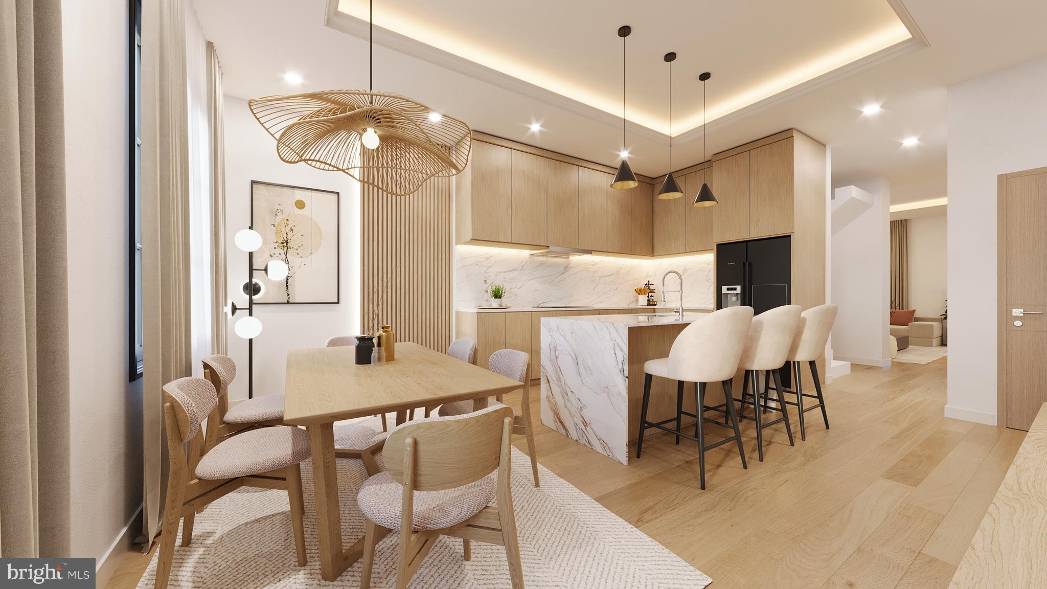 Introducing Salmon Square, a new development in the heart of Port Richmond. This thoughtfully designed home offers 4 bedrooms, 4 full bathrooms, and 1 half bath, along with a one-car garage, combining a modern layout with quality finishes throughout. The main living space is open, functional, and filled with natural light, centered around a well-appointed kitchen featuring European-style cabinetry, ample storage, and a large island ideal for cooking, dining, or entertaining. Each bedroom is positioned with convenient access to its own full bathroom and includes generous closet space, offering both comfort and flexibility. Additional highlights include a private roof deck with impressive views, a 10-year tax abatement, and a 1-year builder warranty. Situated just minutes from I-95 and Center City, the location makes commuting easy while still offering a true neighborhood feel. Port Richmond continues to grow, with a mix of established local favorites, newer restaurants and cafés, and close proximity to Fishtown and Northern Liberties. The nearby Delaware River waterfront adds even more appeal, with walking and biking paths and open green space. There is an abundance of additional parking located in the rear of the community, ideal for a second vehicle or guest parking. Contact the listing agent for more details or to schedule a showing, and reach out today for the opportunity to customize your finishes. Taxes and association fees are not $1 and are TBD. Taxes and square footage are the responsibility of the buyer to have verified independently.