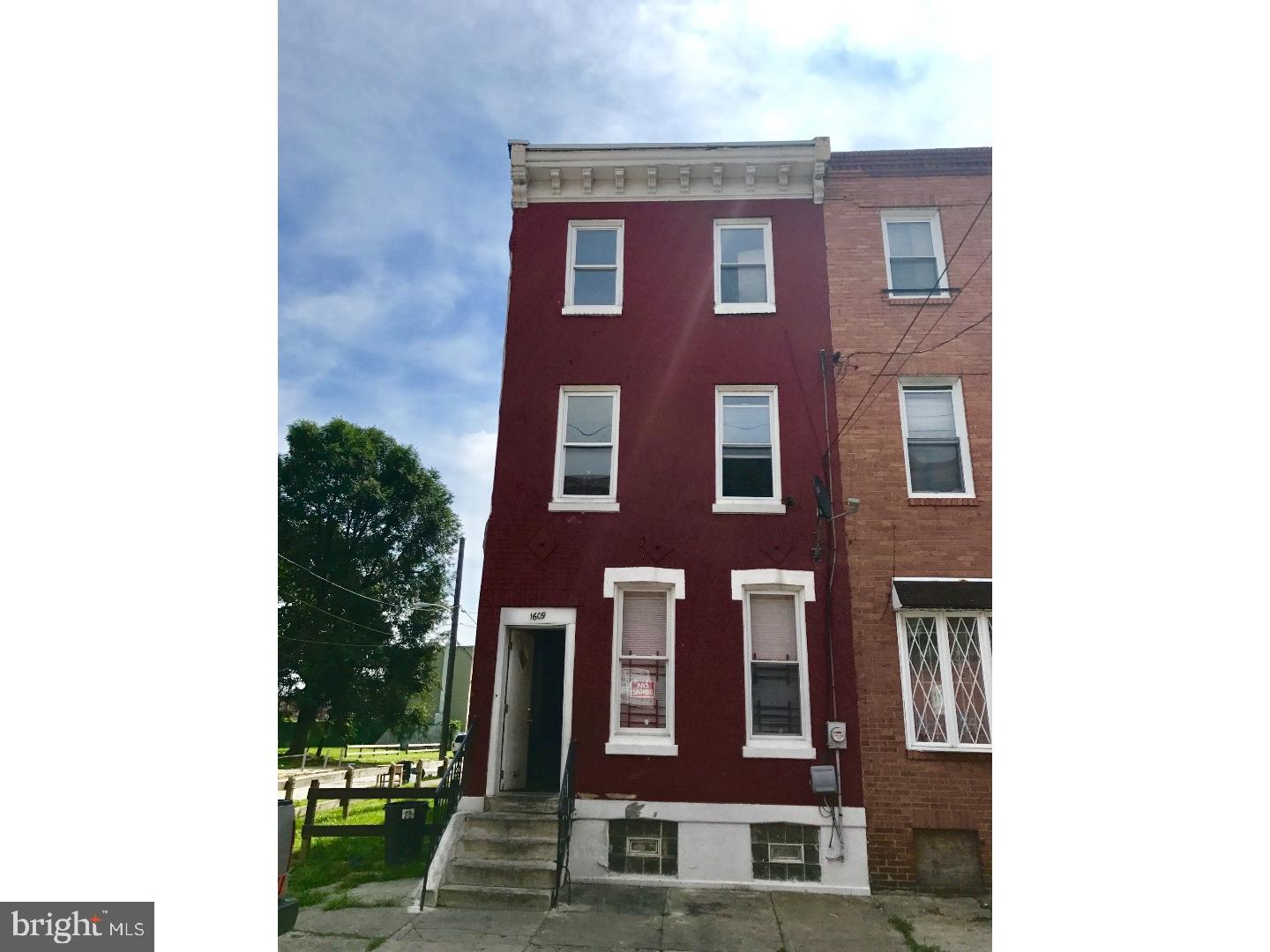 Huge 6 bedroom, 2 full bath house in good condition nestled right at the edge of Brewerytown and TempleTown.  This house is not a shell, all mechanicals + plumbing are intact and totally functional.  High ceilings, original features, double staircase, huge bedrooms.  Needs cosmetics throughout.  Located on a quiet block, tons of parking, surrounded by vacant land that is all being developed.  Property to be sold in "as-is" condition only.