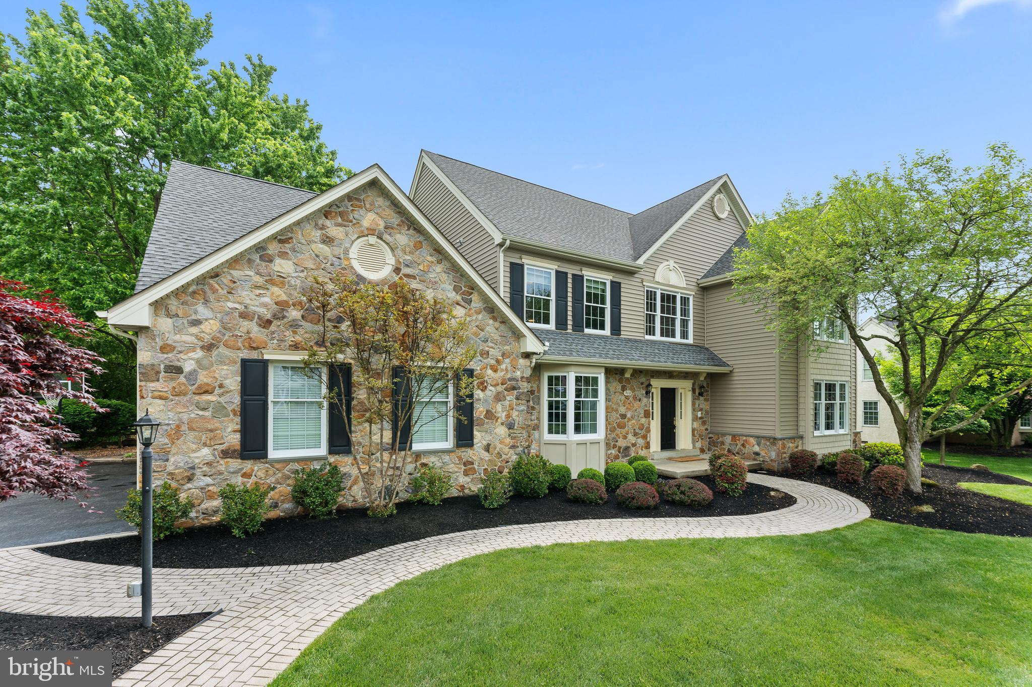 Here it is… the one you’ve been waiting to hit the market this season! This stunning 5 bedroom 4.5 bath home is located in the idyllic Clocktower Woods on one of the best lots in the neighborhhood. Drive through the wide streets and notice elegant homes situated on beautifully manicured lots. As you approach 708 Peach Tree you will appreciate the professional landscaping and updated exterior. Inside a two story foyer welcomes your guests. To the left is a formal dining room and to the right a formal living room. This home offers not one, but two office spaces. The front office features built-in bookshelves and a double closet for plenty of storage and French doors to access a cozy front porch. The rear office offers walls of windows with gorgeous views of the backyard. Tile floors make this practical space for greenroom, art studio, playroom, or flex space for any other needs. The heart of the home is the open family room and kitchen space. Noteworthy features in the kitchen are two-tone cabinetry, stainless appliances including double ovens, nickel hardware, granite counters and tumbled stone backsplash. Behind the kitchen is a command to keep all those work and school papers from trailing into your home as well as a coat closet, laundry room with an exterior door, and access to the garage. The 3-car garage is huge with high ceilings and walls of cabinets and extra storage. There is a convenient utility sink by the back door, great for gardening and other home projects. Fantastic living space extends outside to the fenced-in back yard which has been pristinely landscaped. A roof-covered patio allows you to enjoy the outdoors in any weather. Back inside the home, for more casual gatherings with friends and family, head to the fully finished basement where you can fully stock the handsome cherry wood bar with everyone’s favorite beverages and snacks. There are multiple spaces down here including a TV area, recreation or lounge space behind the bar, an exercise room, another potential office or bedroom currently used as storage, a rear playroom or workspace depending on your needs, and last but not least the 5th full bedroom and a full bath. On the second floor a gracious open landing enjoys sunlight from the second story window overlooking the foyer. The primary bedroom suite is everything you’ve been dreaming of from trey ceilings, to dual walk-in closets, an extra sitting/dressing room with two double closets, and a fabulous fully renovated bath with a standalone soaking tub set against a floor-to-ceiling stacked stone wall, separate vanities, and glass enclosed tile surround shower. Opposite the primary suite is a large ensuite bedroom with a spacious full bath with a tub and separate shower and multiple closets. Completing the second floor are two more bright and spacious bedrooms that share a full hall bath. The upgrades throughout the home are plentiful. Throughout the home you will find gorgeous hardwood floors, recessed lights, and exceptional woodwork and molding, even throughout the finished basement. The location of this home is fantastic - just minutes from several prestigious golf courses, close to both downtown West Chester and Malvern where you can grab a train to Philly for an easy commute. All this in the sought after West Chester School district. Enjoy reasonable taxes and no HOA fees to seal the deal on this one. Schedule your private showing soon before you miss out! Please inquire about the showing schedule and offer deadline.