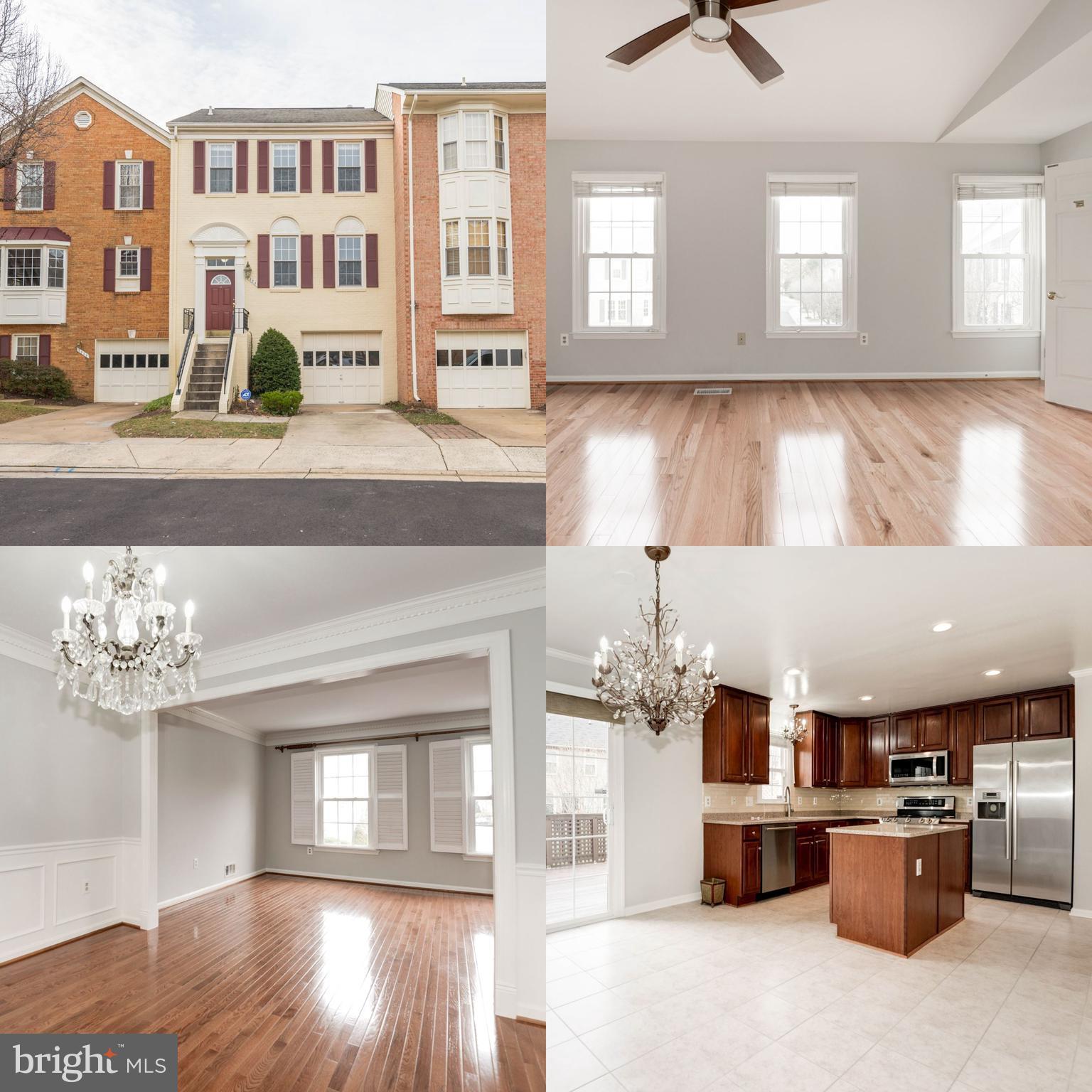 Beautiful brick-front townhome with 3 bedroom, 2 full baths, and 2 half baths with 1 car garage located in quiet Vienna neighborhood ideal for commuters! Main level features gleaming hardwood floors, crown moulding throughout, plantation shutters, formal separate dining room with wainscoting and chair rail! Kitchen features granite counter tops, chefs island, 42" cabinets and  stainless steel appliances! Walkout from kitchen to deck facing trees, perfect for warm days! Upper level showcases hard wood floors throughout, Master Bedroom w/ walk-in closet and updated master bath! Basement features large recreation room, gas fireplace, half bath, and walk/out to fenced in backyard with brick patio! Conveniently located less than 2 miles from Tysons Corner Metro Station! Close to shopping and entertainment in Tysons Corner!