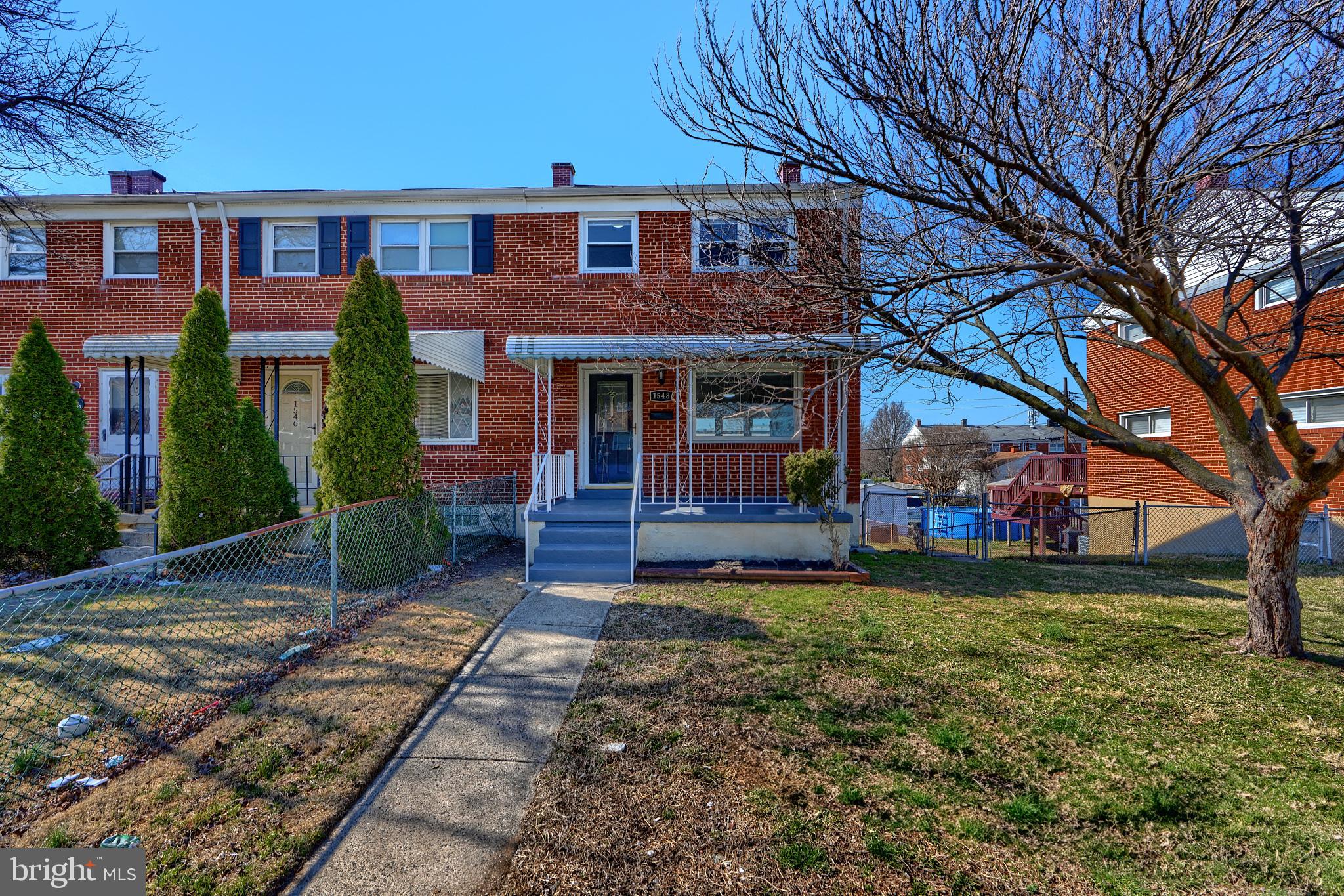 New HVAC - Welcome to the recently updated end of group townhome in the Eastgate Neighborhood of Essex MD. This 3 bed 1.5 bath home features an open main level layout with LVP flooring and fresh paint leading to a rear kitchen/dining area with modern white cabinets, granite countertops and stainless steel appliances. Upstairs shows off 3 bedrooms with new carpet, ample closets and 1 full bath . The lower level is the perfect area for entertaining or potential 4th bedroom with additional finished living space, half Bath and laundry/utility area. Outside the home really shines with a covered front porch, rear deck, fenced in end of group lot, shed and private parking pad. NEW HVAC, upgraded electrical. Great location with easy access to 702, Eastern Ave and 695. Set up a showing today!