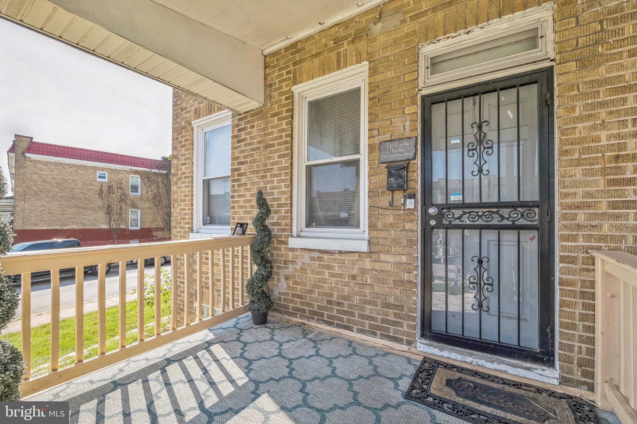 WELCOME TO THE NEW PARK HEIGHTS!!! This is a great opportunity to invest in this up and coming neighborhood. This end of unit row home feature private parking in the backyard, custom built shelving units, roof and hot water heater are less than 3 years old, security system, a green room, , solar panels to use as a power back-up, and a fire pit. Kitchen floor needs a little TLC. Just minutes away from I-83 for quick access to Downtown Baltimore, and the new Community Center.  Don't miss this opportunity, schedule your showing TODAY!!!
