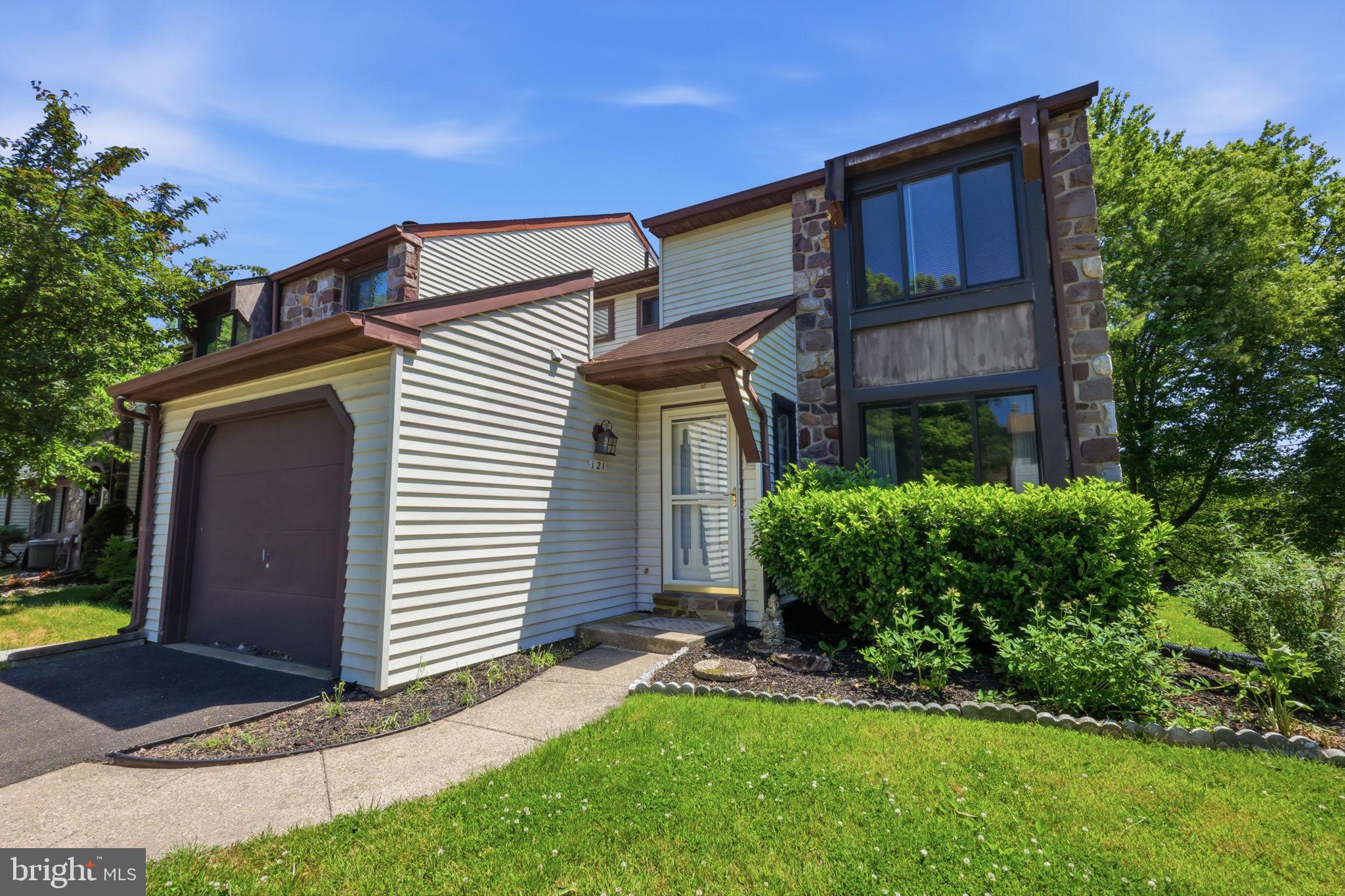 Welcome to this desirable 3-bedroom, 1½-bath end-unit townhome ideally situated at the end of a quiet cul-de-sac in the highly sought-after Raintree community of Newtown Township. Offering exceptional privacy and a peaceful setting, this well-maintained home features a one-car garage, full basement, private fenced backyard, and patio perfect for relaxing or entertaining.

The main level offers a spacious living room and dining room combination, creating a comfortable and versatile living space for everyday living and special gatherings. The kitchen provides abundant countertop and cabinet space, making meal preparation a breeze. Adjacent to the kitchen, the family room features a sliding glass door leading to the private backyard patio, seamlessly blending indoor and outdoor living. A convenient first-floor laundry room and powder room complete the main level.

Upstairs, you'll find three generously sized bedrooms, each offering ample closet space and natural light, along with a full hall bathroom. The full basement is partially finished, providing valuable additional living space ideal for a recreation room, home office, fitness area, playroom, or media room, while still offering plenty of storage.

Step outside to enjoy the fenced backyard, a private retreat with room for gardening, outdoor dining, pets, or simply unwinding in a tranquil setting. The premium end-unit location provides added privacy and open space rarely found in townhome living.

Raintree is one of Newtown Township's most desirable townhouse communities, offering residents a low-maintenance lifestyle with outstanding amenities including a community swimming pool, tennis courts, playground, and beautifully maintained common areas. Located within the award-winning Council Rock School District, the neighborhood is just minutes from Historic Newtown Borough, Newtown Walk, shopping, dining, and major commuting routes.

Outdoor enthusiasts will appreciate the close proximity to Helen Randle Park, Tyler State Park, Core Creek Park, and numerous neighborhood parks featuring walking and biking trails, playgrounds, athletic facilities, boating, fishing, and year-round recreational opportunities. Combining privacy, community amenities, exceptional convenience, and an unbeatable location, this home presents a wonderful opportunity to enjoy the very best of Bucks County living.