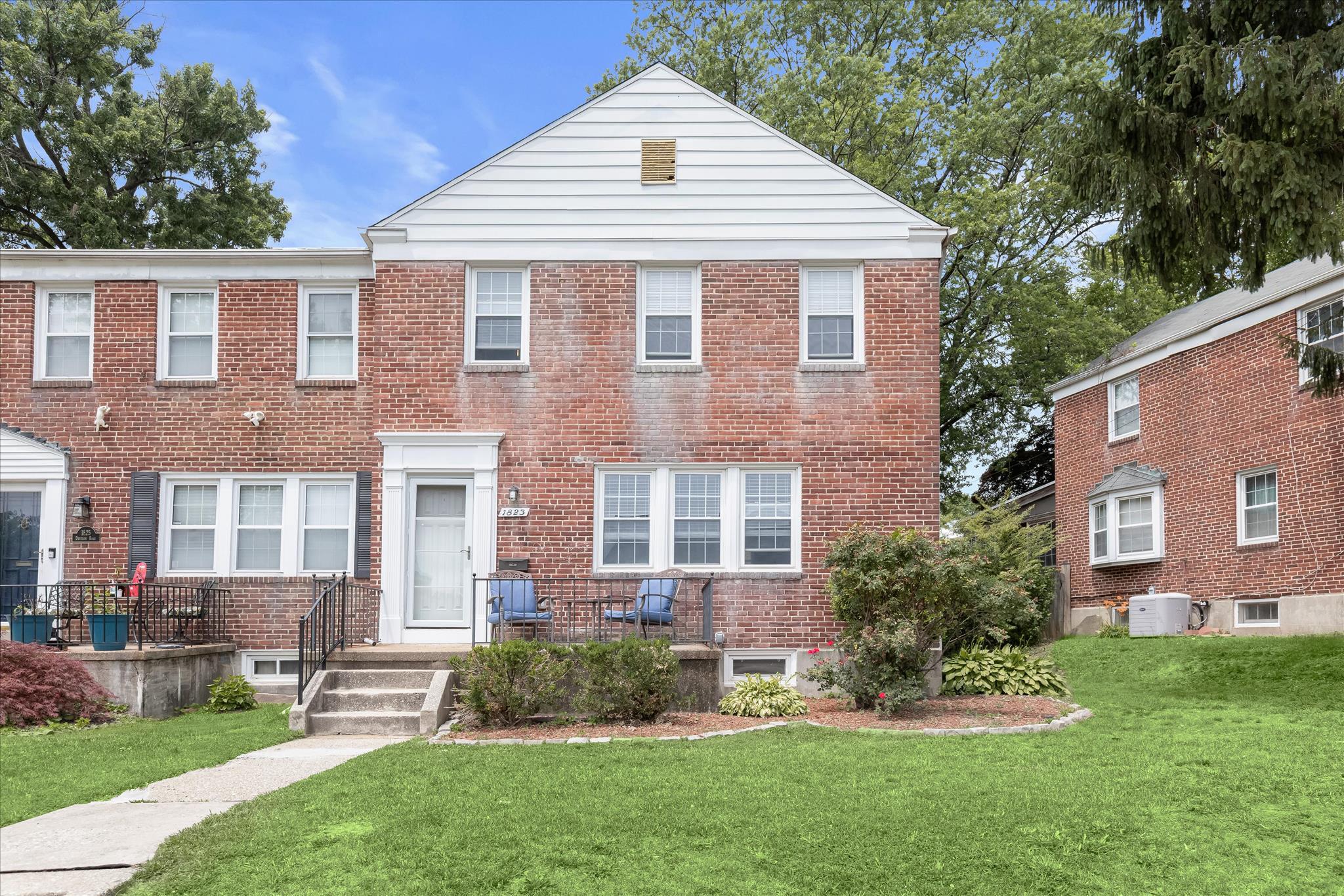 Welcome to this charming end-of-group 3-bedroom, 2-bath home in desirable Loch Raven Village, where classic character meets thoughtful updates throughout.
A vestibule entry opens to a spacious, light-filled living room featuring sustainable bamboo flooring, recessed lighting, elegant crown molding, and a stylish accent wall. Beautiful millwork frames the wide opening to the dining room, creating an inviting flow for everyday living and entertaining. The dining area continues the bamboo flooring, crown molding, and chair rail detail before opening to the kitchen.
Designed with both function and style in mind, the kitchen offers a peninsula island, pantry, stacked-stone backsplash, and stainless steel appliances, including an electric range installed in 2024 along with newer dishwasher and refrigerator. Luxury vinyl plank flooring adds durability, with hardwood flooring  underneath.
Upstairs, you will find a comfortable primary bedroom, two additional bedrooms, and a full hall bath. The finished lower level expands the living space with luxury vinyl plank flooring, a recreation room, and a convenient office alcove. This level also includes a full bath, walk-out steps to the rear yard, and laundry facilities with washer and dryer installed in 2024.
Outside, enjoy a rear patio and the rare convenience of a private two-car parking pad. Additional recent updates include a new AC unit in 2024 and a new front and storm door in 2023.
Move-in ready and ideally located near I-695, this home offers comfort, convenience, and a wonderful place to begin your next chapter
