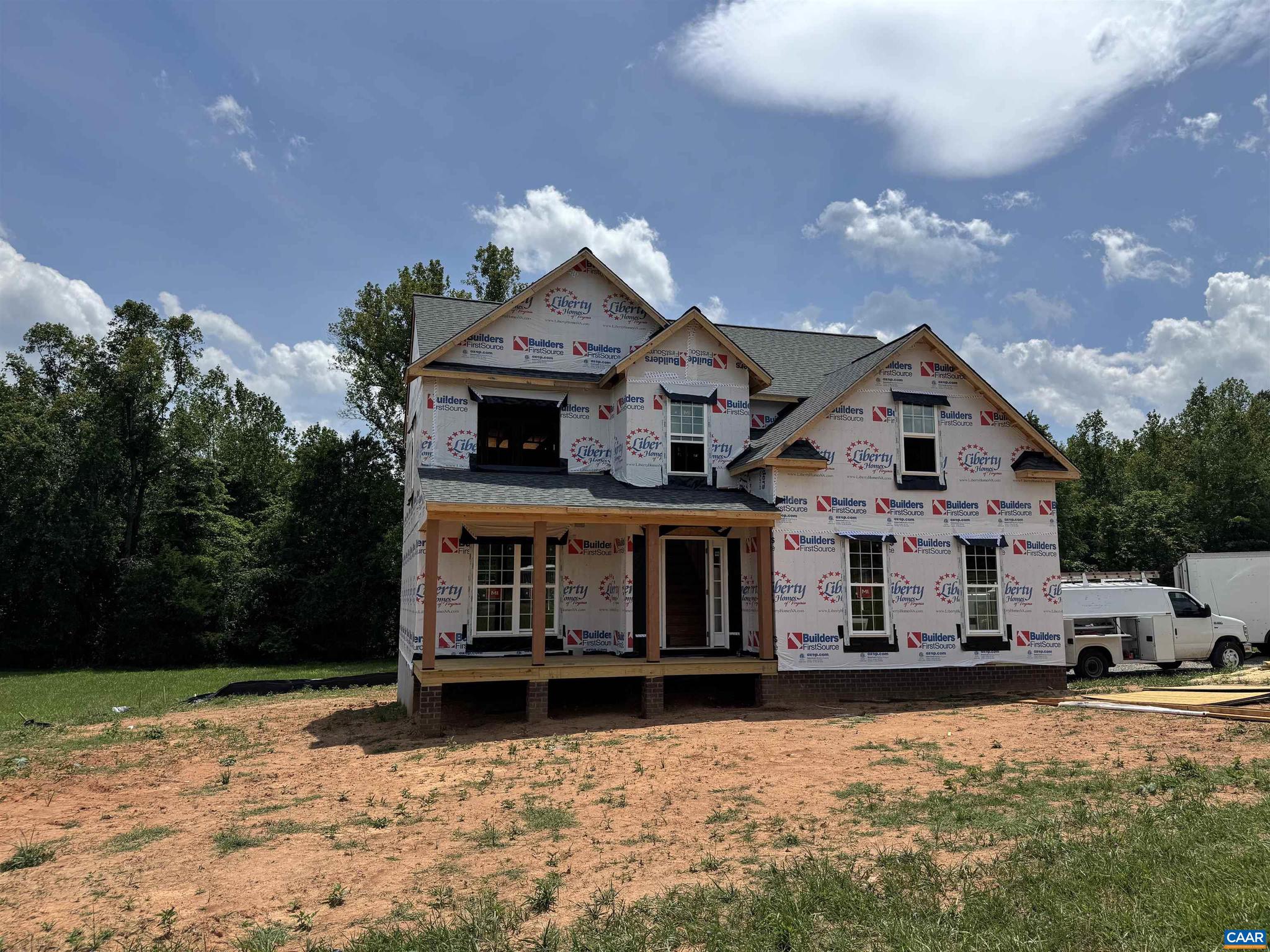 Still time to make flooring selections! Welcome to this beautiful new construction home offering over 1,900 sq ft of thoughtfully designed living space, set on a 1.5+ acre pasture lot in Louisa County. Tucked away on a quiet dead-end street, this home offers privacy and peaceful surroundings. The open-concept main level features a spacious living area and a great kitchen with granite countertops, stainless steel appliances, and plenty of cabinet space?perfect for everyday living and entertaining. A convenient half bath completes the first floor. Upstairs you?ll find all three bedrooms, including the primary suite, along with a full hall bath and a versatile second-floor flex room ideal for a home office, media room, or play space. Additional features include a 2-car attached garage and access via a shared gravel road. Located in the desirable Courtney Farms community with other lots and floor plans available. Photos are of a similar home and may include options, colors, or upgrades not planned for this specific home. Don?t miss the opportunity to personalize this home from the start!,Granite Counter