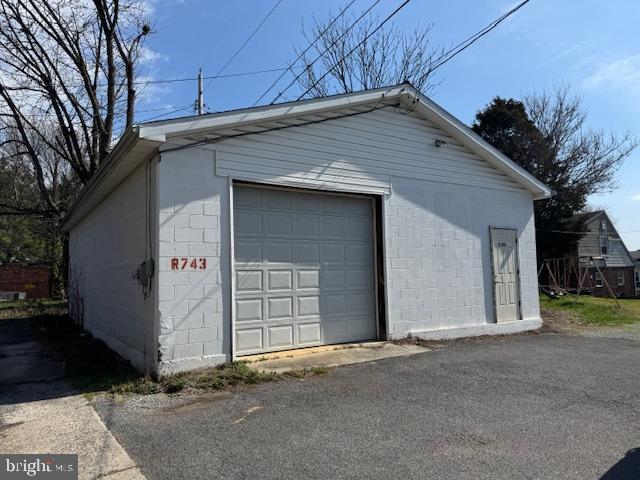RARE GARAGE SPACE OPPORTUNITY located in alley behind 400 W. Howard Street.   One level garage with 1200 square feet ideal for warehouse storage, auto repair/storage, woodworking, contractor storage space...or whatever your needs may be.  Vinyl sided building with electric and concrete floor.  Sold strictly AS-IS.  Tenant occupied and will require at least 24 hours to coordinate for showings.  This is an exceptionally rare chance to acquire versatile garage space in the city of Hagerstown.  As information, and listed separately, is the garage directly in front of this one (400 W. Howard St. Rear) MDWA2035434, offered at $65,000.  Opportunities like this don't come around often to own two spacious garages, positioned side by side and offering exceptional flexibility for a variety of uses.