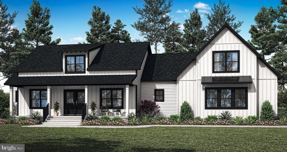 The Modern Farmhouse is one of the most sought-after designs in our portfolio, seamlessly blending classic country charm with modern living conveniences. Now available as an exceptional land/home package at 24762 Millpond Ln in Georgetown, DE, this home offers 2,459 heated square feet with the perfect balance of cozy comfort and spacious functionality.

Upon arrival, the inviting covered front porch sets the tone for a warm and welcoming atmosphere. Inside, the open-concept great room with soaring ceilings flows effortlessly into the kitchen and breakfast nook, creating the ideal space for entertaining or everyday family life. The kitchen is designed for both style and efficiency, featuring a large island, a spacious pantry, and optional dining room extensions for added hosting capabilities.

The layout offers flexibility with three to four bedrooms and 2.5 to 3.5 bathrooms to accommodate your lifestyle. The primary suite is a true retreat, boasting a spacious walk-in closet and a luxurious en suite bath with options for added spa-like features. Additional bedrooms provide ample space for guests or family members, each equipped with walk-in closets for optimal storage.

For those in need of extra space, the second floor offers an optional bonus room, perfect for a home office, game room, or additional guest suite. Thoughtful details, such as the mudroom with built-in storage and the two-car garage, ensure everyday practicality without sacrificing style.

Nestled on a gorgeous site at 24762 Millpond Ln, this land/home package combines a timeless architectural design with a prime Sussex County location. Whether you are drawn to its farmhouse appeal or its functional layout, the Modern Farmhouse delivers the perfect blend of beauty, comfort, and coastal Delaware charm.

Bay to Beach Builders can also build a custom home outside of their portfolio plans that will fit the lot. Concept home pending final approvals. This MLS listing is an entry-only listing as it's being offered as a land/home package with the lot being sold separately from the home. Lot is also listed on the MLS #