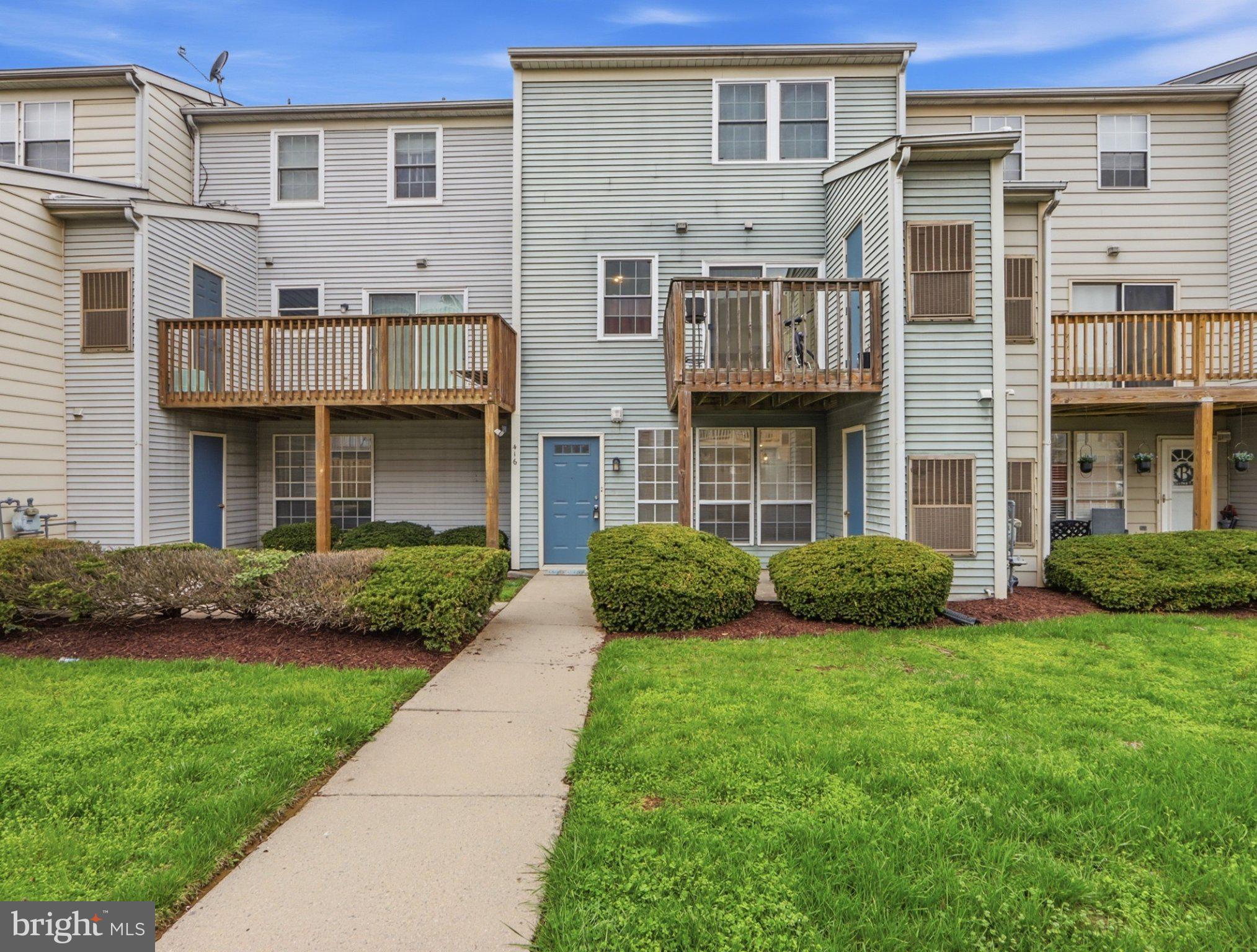 Charming 2BR/2BA ground-floor condo with step-free access and recent updates throughout. Features include new flooring, updated light fixtures, and a kitchen with stainless steel appliances. Bright living room with large windows opens to a separate dining area. Both bedrooms offer generous space and large closets. In-unit laundry and two assigned parking spaces included. Low-maintenance living with convenient access to major commuter routes (Rt 340, I-270, I-70, and Rt 15), shopping, and just minutes from downtown Frederick. Welcome to 416 Terry Ct!