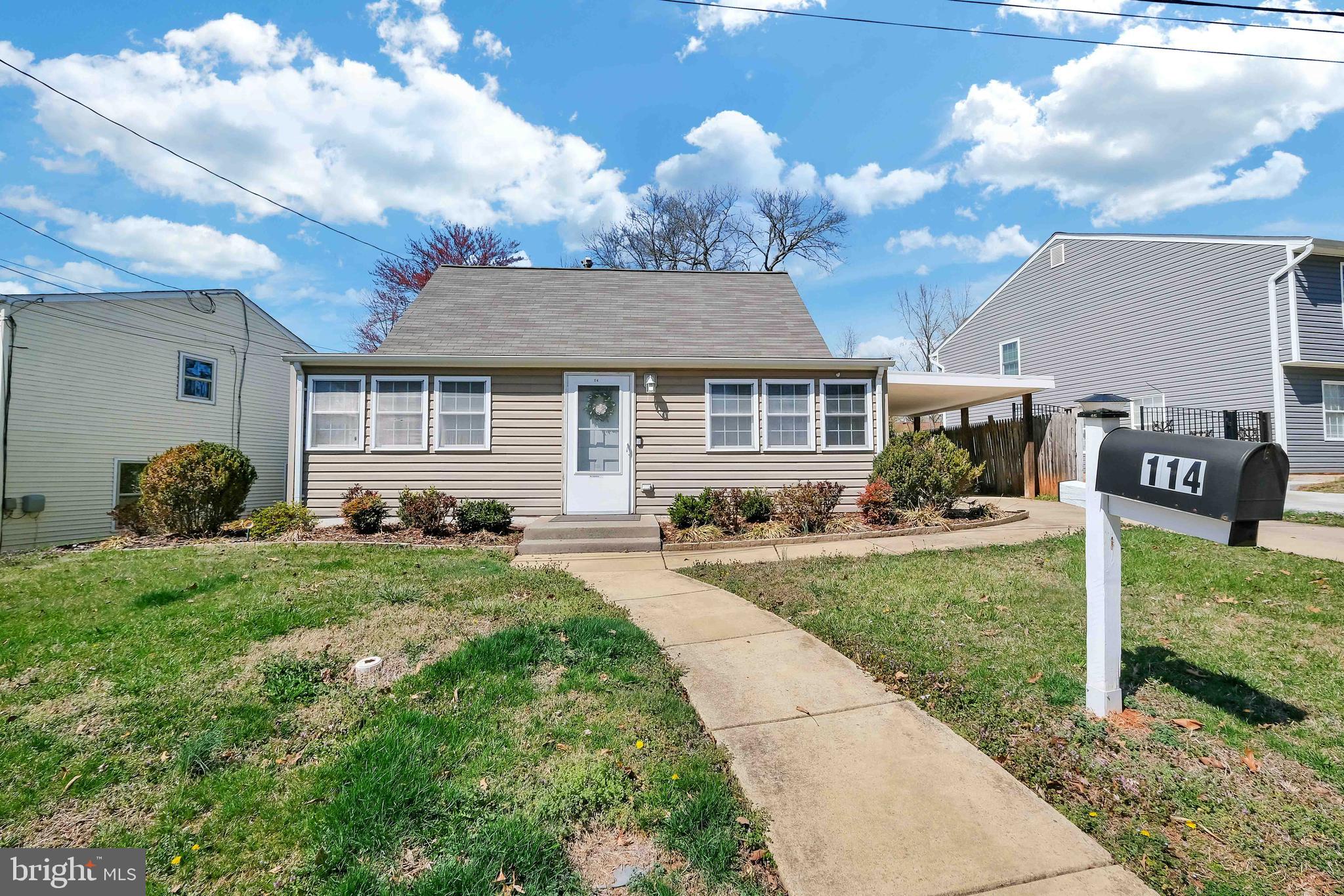 Welcome to 114 Morton Ct, Manassas, VA, a charming and budget-friendly home in the Manassas Park area! Nestled on a quiet cul-de-sac with just under a quarter acre, this property features a level, fenced yard—perfect for outdoor enjoyment. Conveniently located near shops, restaurants, and more, you’ll love the blend of comfort and accessibility. Inside, the main level offers two inviting bedrooms, while the spacious upper-level suite includes its own living area—ideal for guests, a family retreat, or a home office. The light-filled family room provides plenty of space to relax, while the eat-in kitchen boasts stainless steel appliances, rich pecan-colored cabinets, a coffee bar, and French doors leading to a private screened-in porch. Plus, a side door provides easy access to the carport. The extended driveway offers plenty of parking for multiple vehicles.  Recent updates make this home move-in ready! Enjoy fresh paint, a new water heater, and a washer/dryer (2023), plus a roof replacement and HVAC update within the last 10 years. Don't miss this fantastic opportunity—schedule your tour today!