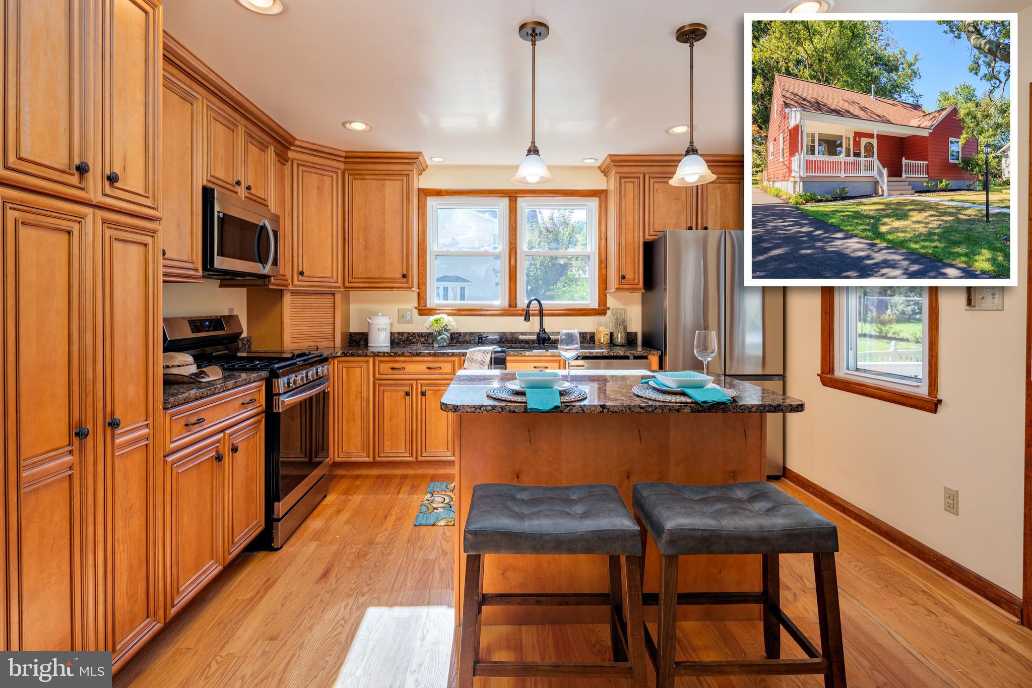 PICTURE PERFECT CAPE COD IN A QUIET NEIGHBORHOOD! Enter into your bright and sun-filled living area with gleaming hardwood floors that seamlessly flow throughout the entire first floor leading to an open concept kitchen and dining area.  Enjoy a beautifully updated kitchen with custom cabinetry, granite countertops, and stainless steel appliances.  The main level also features two generously sized bedrooms and a full hall bathroom.  Upstairs you will find an additional two bedrooms as well as a second renovated full bathroom.  The basement has been fully finished offering a ton of additional living space which can be used as an additional living room, office space, bedroom or whatever you choose!  Off of the kitchen is a large recently built deck that overlooks your large flat and private back yard. This house has been meticulously maintained and is ready for you to move right in.  House is vacant and easy to show so schedule your showing today!