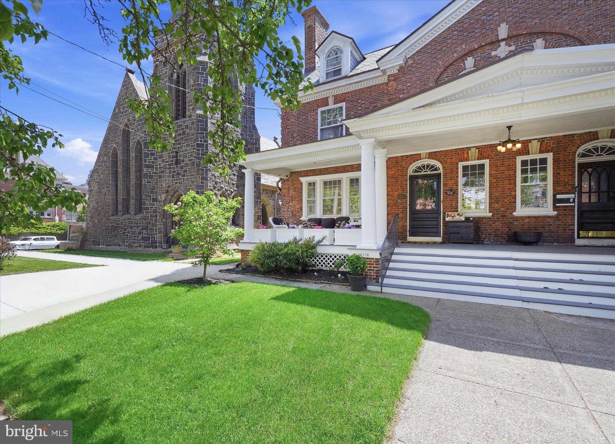 Significant price improvement!! Step into a rare piece of living history where craftsmanship and luxury are perfectly executed. This stunning 5 bedroom, 2 full and 2 half bath residence has been meticulously restored to preserve its architectural heritage without sacrificing modern comfort, including dual-zone central air conditioning. From the moment you enter, the home’s grand turned staircase, intricate crown molding, and historically accurate custom millwork make an immediate impression. Rich longboard white oak hardwood floors, accented with mahogany inlays and herringbone patterns, flow throughout the residence, adding warmth and sophistication. At the heart of the home is a state-of-the-art gourmet kitchen designed for entertaining. Anchored by an expansive center island with soapstone countertops, the space is appointed with a 6-burner Wolf gas range, Sub-Zero refrigerator, Miele dishwasher, under cabinet wine refrigerator, a bar with a custom fabricated brass countertop, and a built-in Scotsman ice maker. The second level offers two spacious bedrooms, including a primary with an adjoining room currently used as an oversized walk-in closet and dressing room, a shared hall bath, and an additional living area with a large balcony that is centered around a remarkable fireplace surround featuring English hand-painted tiles inspired by Lewis Carroll’s home in Oxford. The third level includes three additional bedrooms, a home office, and another shared hall bath, providing exceptional flexibility and comfort for guests or family. The lower level is a full, dry basement with soaring 8 foot ceilings, original timbers, and stained concrete floors offering versatility. Exterior features are the green slate roof, accented with copper detailing, and the rear courtyard, with its new fencing and flowering trees, a secret garden in the city.  The rear brick patio is the perfect spot for your dining table and grill, while exterior storage provides space for your lawnmower and garden tools. A spacious front porch welcomes quiet mornings and lively evenings, all nestled within the vibrant and sought after community of Cool Spring, with walkability to Trolley Square, convenience to the city, and easy access to I-95. Complete with convenient off-street parking, this extraordinary residence presents a rare opportunity to own a remarkable piece of Delaware history.
