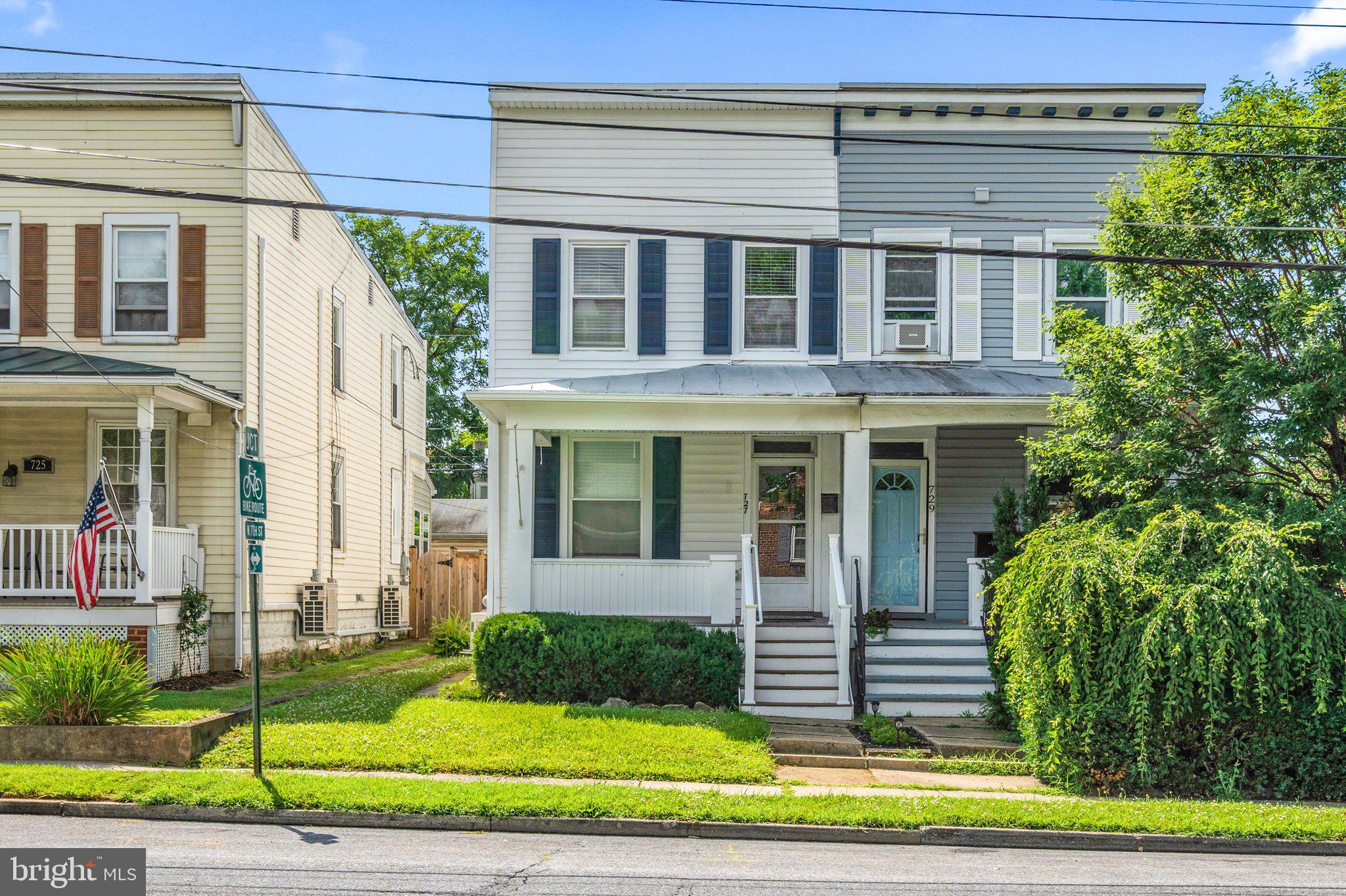 Welcome to 727 Motter! This Downtown home is the perfect starter home or AirBnb for those looking for walkability and proximity to all that Downtown has to offer! This home has recently gone through many renovations, including brand new kitchen cabinets and countertops, new HVAC systems installed, refinished exterior siding and roofing, heated bathroom floors, replaced main level drywall, fresh paint and more. The main floor boasts a large front porch entry into an open concept living area, with a living room and dining room combo, having original hardwood flooring throughout. Further, you will find the new kitchen cabinets, newer appliances, a large pantry easily converted to a half bath, and plenty of storage. Outside, a partially covered deck leads to generous yard space and rear parking with a (2) space carport. Upstairs, you will find a large primary with sizable closet at the front of the house, a second bedroom just beyond, a full bath at the back of the house, and an additional room that could be used as an office or additional bedroom, if necessary. The property is ready for the next owner to make some tasteful updates and personalized touches, to make this a spectacular home. The property is being sold with all furniture except "bistro" set in the kitchen. Close to so many amenities, schools, major commuter routes, and more!