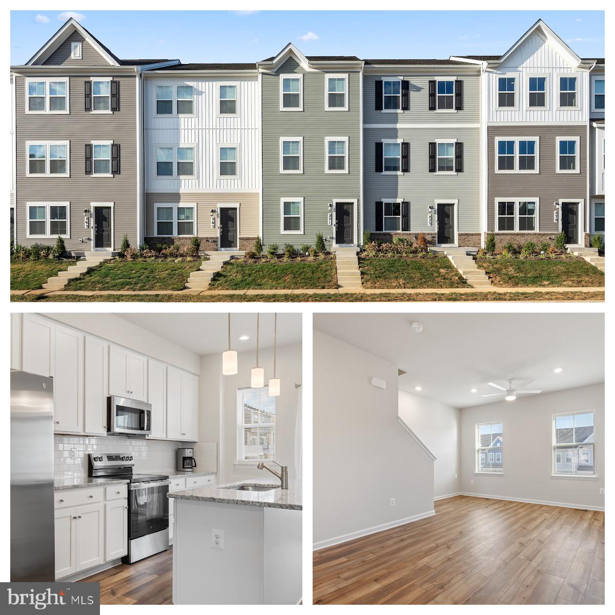 ***Open House -- Thursday, October 16th from 5:00-7:00pm*** Move right in to this brand-new Quincy floor plan townhome in Shenandoah Springs, offering 3 bedrooms, 3.5 baths, and three thoughtfully finished levels. The entry level includes a private bedroom with full bath and access to the rear-load garage, while the main level features 9’ ceilings, durable vinyl plank flooring, and an open-concept design connecting the great room, dining area, and modern kitchen with White Ornamental granite countertops, Barnett Duraform Linen cabinetry, and stainless steel appliances. A half bath and 10x12 composite deck complete the main level, perfect for entertaining or relaxing. Upstairs, you’ll find two bedrooms, including a spacious owner’s suite with walk-in closet and spa-like bath, plus a full bath and laundry area with washer and dryer included. Community amenities include a tot lot, basketball court, and walking paths, with convenient access to Northern Virginia, Baltimore, and Washington, D.C. This move-in-ready home is waiting for its first residents—schedule a tour today!