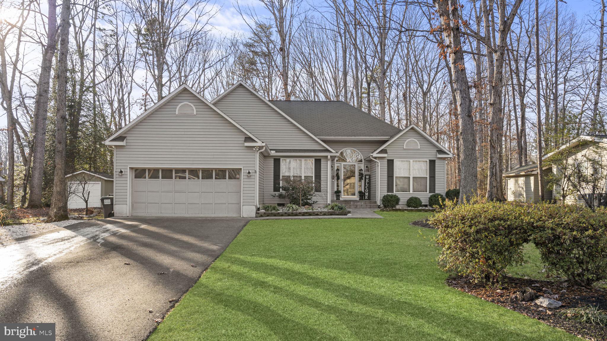 Welcome Home!!!! Stunning 3BR, 2BA single family home nestled in the sought after Lake Of the Woods community! Pride in ownership is truly displayed in this gem separating 104 SILVER SPRING DR from the rest! This move in ready and beautifully maintained home proudly displays one level living with a masterful and well-thought out floor plan.  Spacious and inviting foyer that flows into the cathedral ceiling living room with gas fireplace. Split bedroom layout and a formal dining room featuring crown molding, hardwood floors, wainscoting and chair railings. The Primary bedroom has a tray ceiling, en-suite bath with soaking tub, walk-in shower, double sinks, and walk-in closet. Enjoy newly added game room with access from the primary bedroom, large deck and back yard with storage shed. The home also features gleaming hardwood floors, a large updated kitchen offering granite counter tops, backsplash, plenty of cabinet space, pantry and stainless steel appliances. Recent updating includes ceramic tile, new back door, asphalt driveway and culvert pipe. Lake of the Woods is a 2-lake recreational private gated community that can give you many choices...a lakeside view while dining in the clubhouse, relaxing on the water or being active in clubs and organizations or enjoying beaches, parks, playgrounds, or even a golf course. The search is over, this beauty is perfectly situated with easy access to Central Park, Spotsylvania Town Center, entertainment, I-95, Mary Washington and Spotsylvania Hospitals, down town Fredericksburg and so much more. Location, Location, Location!!!  The opportunities are endless to enjoy and create the only things that truly matter... Memories!