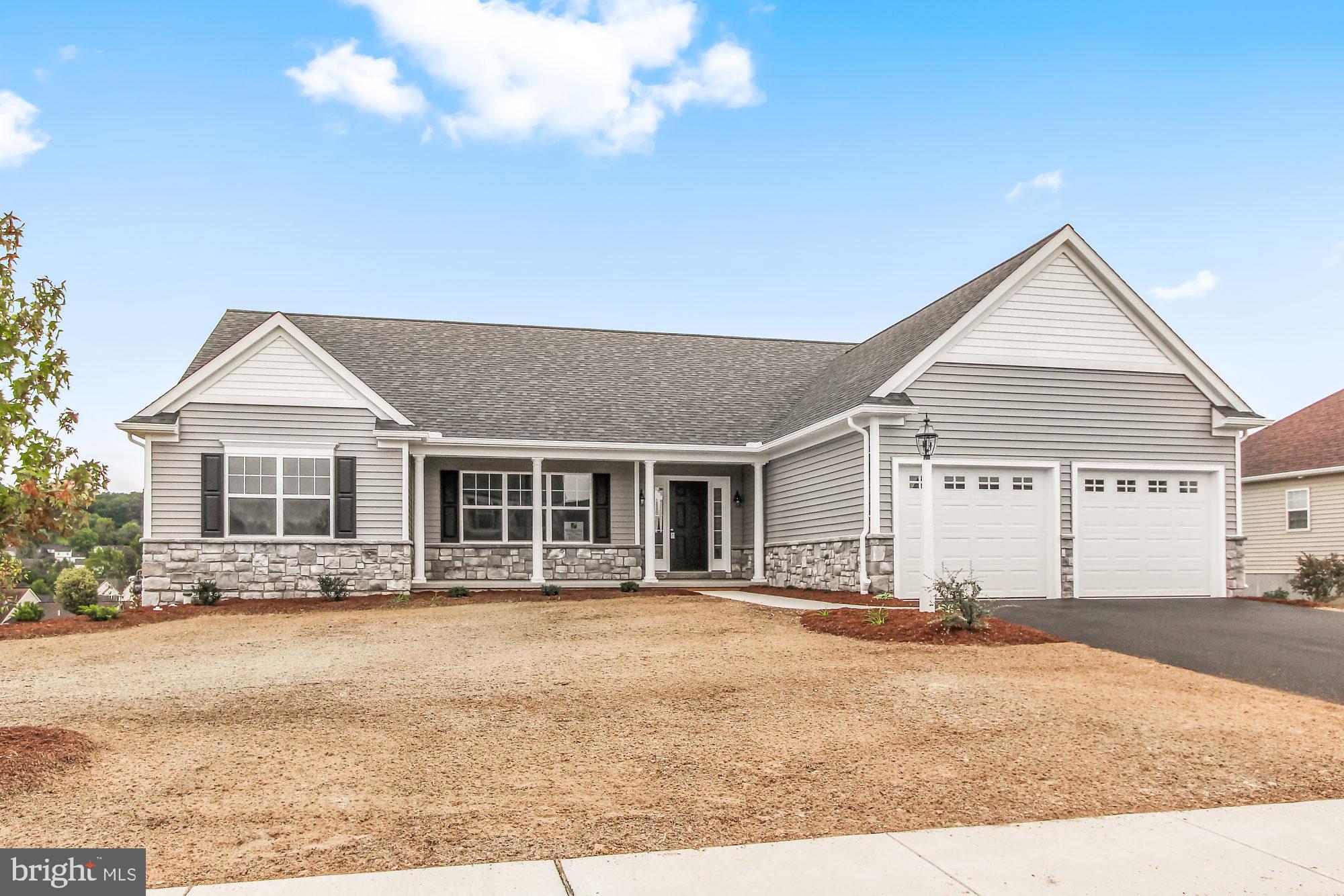Due to Governor Tom Wolf s mandate regarding COVID-19, we are currently unable to allow any in-person showings of our listed properties.  Contact your agent for more information. If you're looking for comfortable 1-floor living, you are sure to fall in love with this BRAND NEW 3BR, 2BA Brookfield by EGStoltzfus Homes, now complete and ready for immediate occupancy. Beautiful inside and out, with an open floorplan featuring a dining room, granite eat-in kitchen open to a vaulted ceiling family room, with gas fireplace. It also features a split bedroom plan, with the master suite on one side and two additional bedrooms and full bath on the other. The master bath showcases a walk-in tiled shower and double bowl vanity. Convenient 1st floor laundry room near garage. Room to expand in the wonderful walk-out lower level featuring slider and windows. Relax and enjoy the view from the awesome vinyl deck. AGENTS-Please read agent remarks.