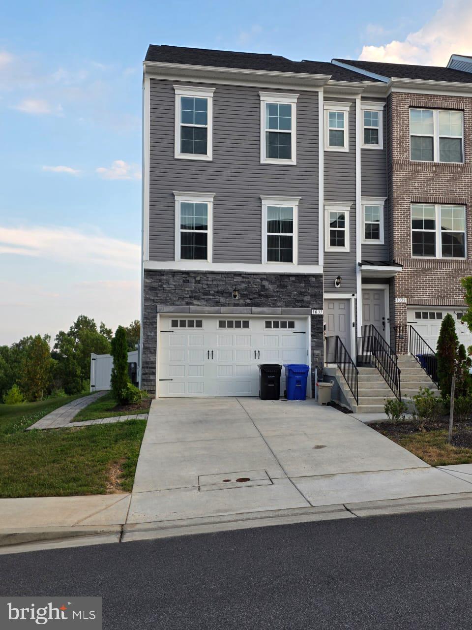 Immaculate End-Unit Townhome with 4 bedrooms and 3.5 baths in a prestigious community! This nearly new residence offers a bright and open floor plan with hardwood floors, a stunning stone front, and a chef’s kitchen featuring stainless steel appliances. The spacious primary suite and thoughtfully designed living areas provide both elegance and comfort. Enjoy the fenced yard for outdoor gatherings. Convenient access to I-95, the new hospital, Washington, D.C., and Baltimore. A rare blend of modern style and prime location!