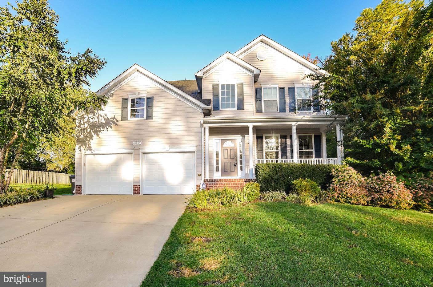 Welcome Home to this beautiful home located in Pembrooke.  The property sits at the end of a quiet cul-de-sac with tree lines on two sides.  All new flooring has just been installed on main level.  Upgraded kitchen includes Birch cabinets, tile backsplash and granite countertops.  Kitchen is open to the family room and has a wood burning fireplace for the upcoming chilly days and nights.  There is a separate formal dining room or could be used as a nice home office area as there is ample kitchen table space.  Spacious master bedroom  with walk-in closets and upgraded bath includes large tiled walk in shower, jetted tub and double separate sinks.  Lower level already has a finished full bath and is awaiting  your finishing touches.  There is a nice deck for entertaining  which overlooks  the level back yard. Separate gas line has been installed for your backyard  BBQs even!  Home has been well maintained and is move in ready!
