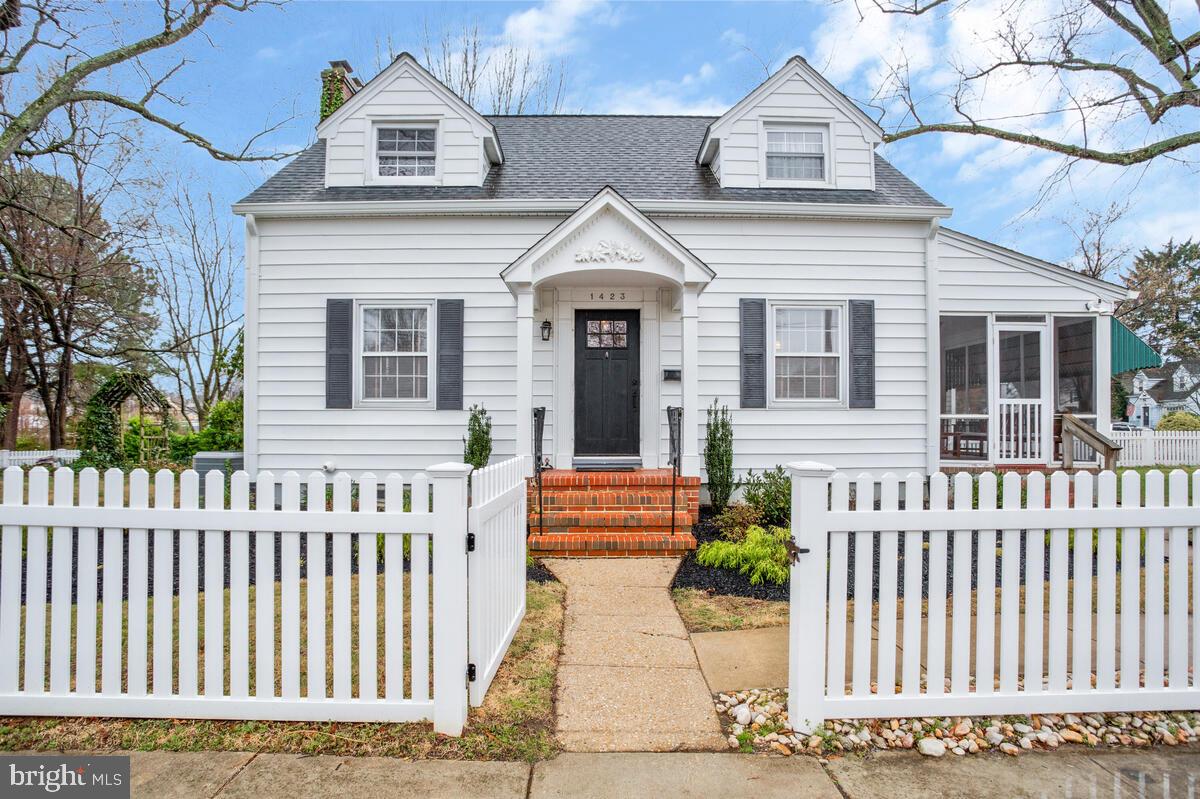 Enchanting Annapolis Cape Cod! Old world charm is found throughout this 3 bedroom, 1.5 bath home. Large living room with wood burning fireplace and built-ins. Hardwood floors extend from the living room in to the dining room which boast French doors opening to a screened porch. Natural light floods the eat-in kitchen with recessed lighting and tile flooring. 3 spacious bedrooms have unique vintage flair with hardwood floors and built-ins. A walk-in closet is found in the primary suite. The lower level offers fabulous extra space! The family room is the perfect place for binge watching your favorite show. Large workshop area is a great place to work on small projects. A large laundry room offers easily accessible storage area. Solar panels off set energy costs!  Mature trees and plantings are highlighted in this large, fully fenced corner lot.  A patio is perfect for outdoor meals and game nights. Move down to the fire pit for smores and quiet conversations. Close to Downtown Annapolis, West Annapolis and The Navy-Marine Corp Stadium! Located right across the street from the walking trails, there is always something to do!