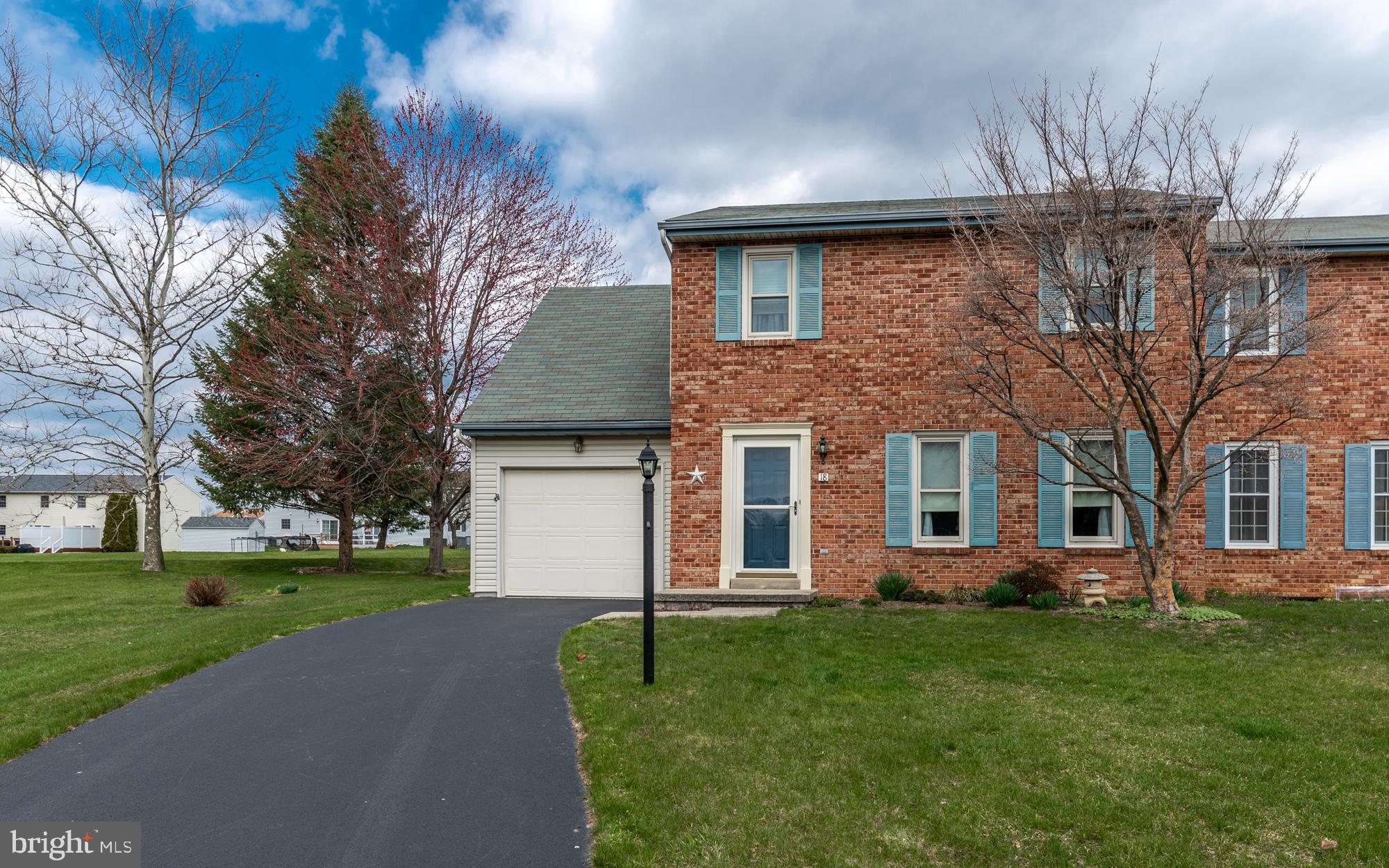Move-in ready two story semi  on a quiet Cul-de-Sac.  Convenient to shopping, restaurants, in "cool" town of Lititz.  Kitchen with pantry, dining room, large closets in the master bedroom and two spacious bedrooms.