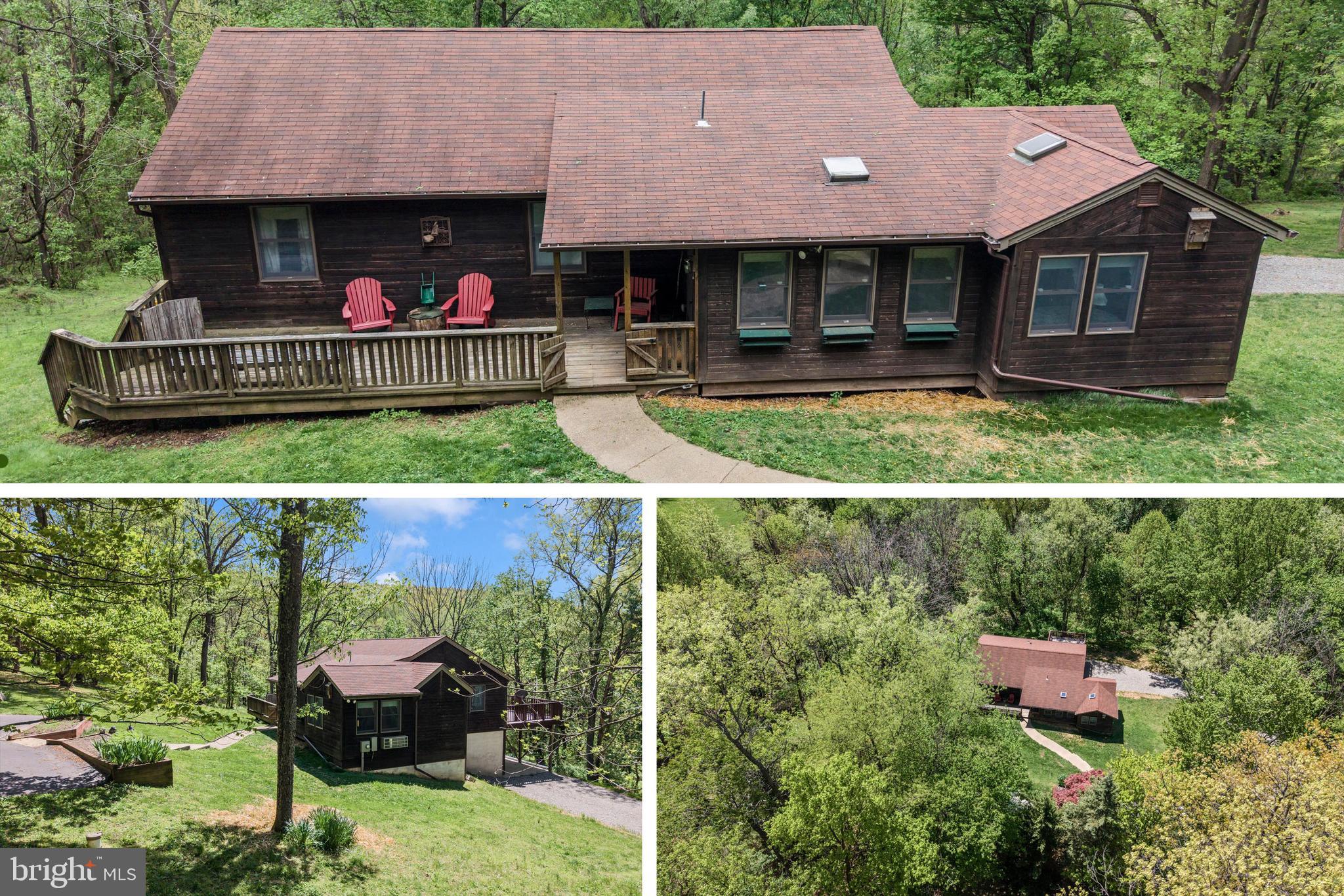 Discover your own private sanctuary with this stunning 3-bedroom, 3-bathroom detached rancher-style home, perfectly positioned to capture breathtaking mountain and valley views. Nestled on a sprawling 3.48-acre lot that backs to dense trees, this property offers the ultimate in peace and tranquility, serving as a true haven for nature lovers with hiking and hunting potential right on your own land. The exterior is thoughtfully designed to embrace the landscape, featuring elegant stone retaining walls, a spacious deck, and a classic porch ideal for enjoying quiet mornings.

The main level boasts a traditional layout accented by gleaming hardwood floors and skylights that bathe the interior in natural light. At the heart of the home, you will find a well-appointed kitchen equipped with upgraded countertops, newer appliances and a cozy breakfast area that flows seamlessly into a welcoming foyer and a family room, perfect for entertaining. This level also includes all three bedrooms for easy access, highlighted by a primary suite with a dedicated full bath.

The living space is significantly expanded by a fully finished walk-out lower level, offering incredible multi-generational potential or guest quarters. This rare find includes a second full kitchen, a spacious and bright recreation room with direct access to the rear yard, and dedicated rooms for laundry and organization. Located in the highly-regarded Washington County Public School District—serving Pleasant Valley Elementary, Boonsboro Middle, and Boonsboro High—this home combines secluded mountain living with convenient access to Frederick County and Washington County amenities. This property is shown by appointment only.... Hurry up and schedule a private showing NOW, as this one will not last long!