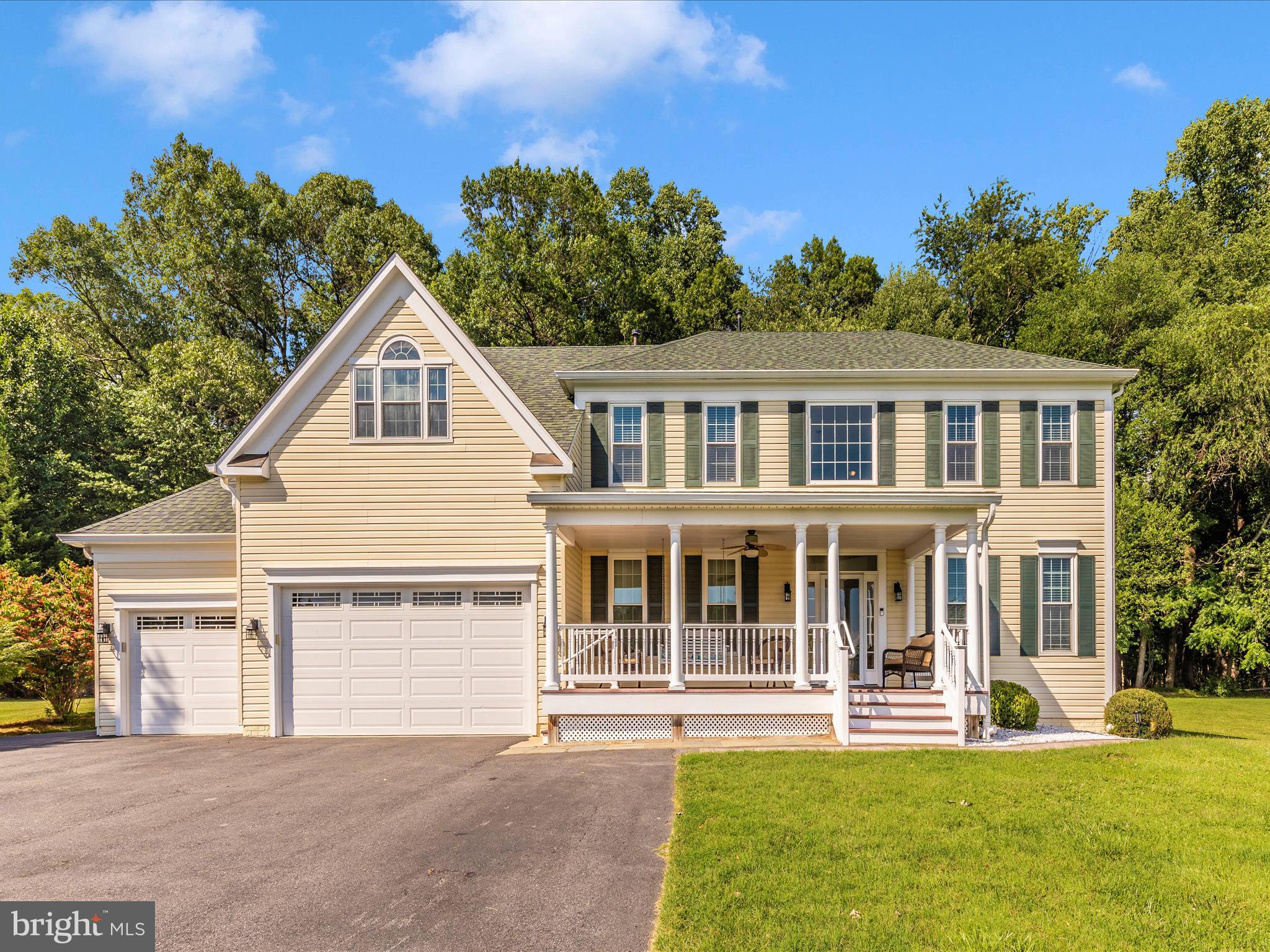 Nestled on a private 2-acre lot in a highly sought-after location, this expansive colonial home offers a blend of tranquility and convenience. As you follow the long-paved driveway, the beauty of the property unfolds before you—a picturesque setting with mature trees and manicured landscaping.

The grandeur of the home is immediately apparent as you approach the covered front porch, a perfect spot to savor your morning coffee or adorn with festive decorations during the holiday season. Step inside the welcoming foyer, where hardwood floors and an open staircase set the tone for the elegance that awaits.

To the left, the formal dining room beckons with its classic charm, adorned with columns and chair rail molding—a perfect setting for hosting memorable dinners with loved ones. To the right, two adjoining rooms share a full jack and jill bath, offering versatility for use as home offices, guest rooms, or in-law quarters.

Continuing down the hall, you're greeted by the spacious family room, featuring engineered hardwood floors and a cozy gas fireplace. Adjacent is the large kitchen, a chef's delight with pine cabinetry, granite counters, a generous island, stainless steel appliances—including a double oven and gas stove—and ample space for family gatherings. A laundry room, half bath, and access to the garage complete the main level.

Beyond the kitchen lies a delightful, screened porch with Trex decking, providing a serene retreat overlooking the peaceful treelined backyard—a perfect oasis for enjoying nature's beauty.

Venture upstairs to discover five spare bedrooms, offering plenty of space for family and guests. Two bedrooms share a jack and jill bathroom, while the others enjoy access to a full bath in the upper hallway. The expansive primary suite boasts cathedral ceilings, his and her walk-in closets, and a luxurious primary bath with dual sinks, separate shower, and soaking tub—a private haven for relaxation. 

The basement level presents additional opportunities with a second laundry room and access to an in-law suite or potential apartment. This sizable space features a full updated kitchen, a full bath, and a large living area divided by double doors making it usable as a potential bedroom. 

The home also boasts modern amenities, including dual-zoned heating with a new HVAC system, a newer roof (approx 6 yrs old), a large parking pad for additional vehicles, a 30-amp hookup for a boat or camper, a shed, and a hot tub (conveys as-is). 

With its endless possibilities for large families with 6 full bedrooms on upper level (and the potential for 2-3 more), multi-generational living, or rental income, this remarkable home is sure to capture the hearts of those seeking space, comfort, and flexibility. Also, no HOA! Don't miss your chance to make it yours! Schedule your showing today.