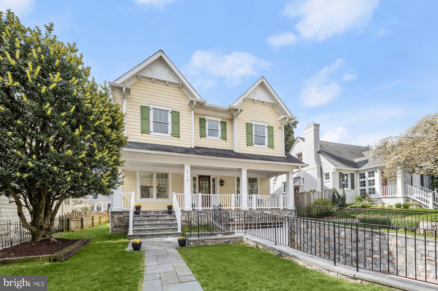 Welcome to this luxurious 5-bedroom, 4 1/2 bath craftsman-style home in Chevy Chase Terrace. Built in 2010 by award winning Sandy Spring Builders, it boasts timeless elegance and superior craftsmanship. Enjoy the convenience of being within walking distance to Norwood Park and the Capital Crescent trail, with downtown Bethesda and Friendship Heights just blocks away.

Step inside to discover a meticulously designed interior with paneled walls, crown moldings, high ceilings and hardwood floors throughout. The main level showcases an open foyer, formal living room with custom built-ins and window seat, a large paneled dining room, a gourmet kitchen with Butler’s pantry with wine and second refrigerator, large granite island, stainless appliances, walk-in pantry and an adjoining sunroom.  Host guests in the spacious family room with coffered ceiling, automatic gas fireplace and flooded with natural light from expansive windows and doors leading to the private patio and backyard oasis.

Retreat to the luxurious owner’s suite with spa-like bath, dual vanities, marble bath and soaking tub.  An open landing offers three additional bedrooms, two full baths and a convenient laundry room on the second floor. The lower level boasts a recreation room with 9 ft ceilings, the fifth bedroom, an additional office or workout room, and access to the mudroom and spacious 2 car garage.

Entertain effortlessly in this spacious home where glass walls seamlessly blend indoor and outdoor living. Don’t miss this rare opportunity - a beautiful home, nestled in the quaint Chevy Chase West community  convenient to shops, restaurants, parks, trails, Metro, schools, DC and Virginia. Somerset Elementary, Westland Middle and BCC High school!