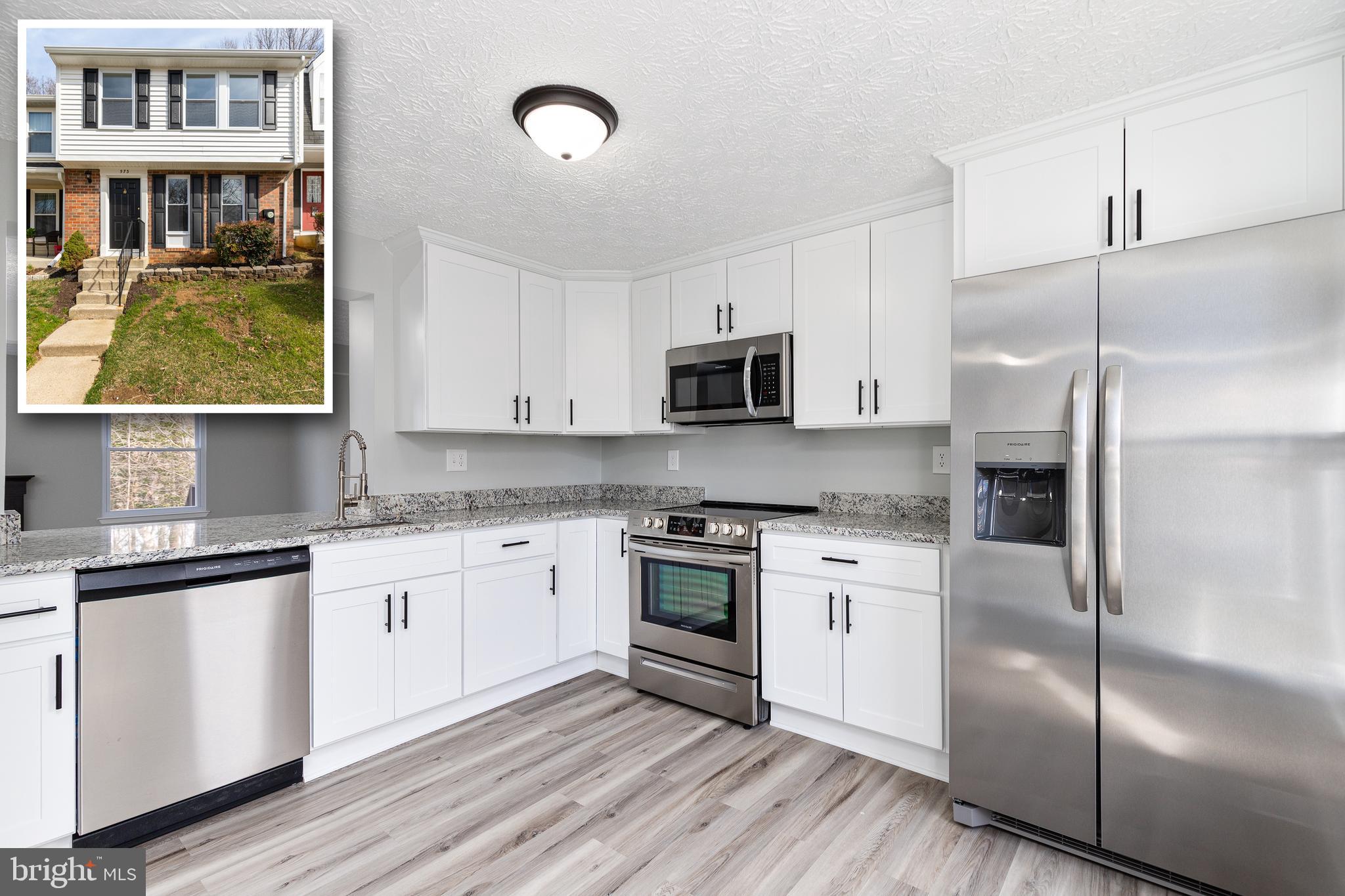 Beautifully updated townhome in Oakmont! This amazing home includes 3 finished levels with a full walk out  basement and privacy galore on the 2-level deck backing to woods. On the main level you will enjoy a remodeled kitchen with custom white shaker cabinetry, stainless steel appliances and granite countertops.  The main level also features a dining area, living area, and conveniently located half bathroom.  Upstairs are 2 spacious bedrooms, a full hall bath and a large master suite with ensuite bathroom. The basement has been fully finished and has another large living area and another full bathroom. This home features all new flooring, fresh paint throughout, updated bathrooms, a brand new roof, new windows, new vinyl siding, and so much more.  House is vacant and easy to show so schedule your showing today!