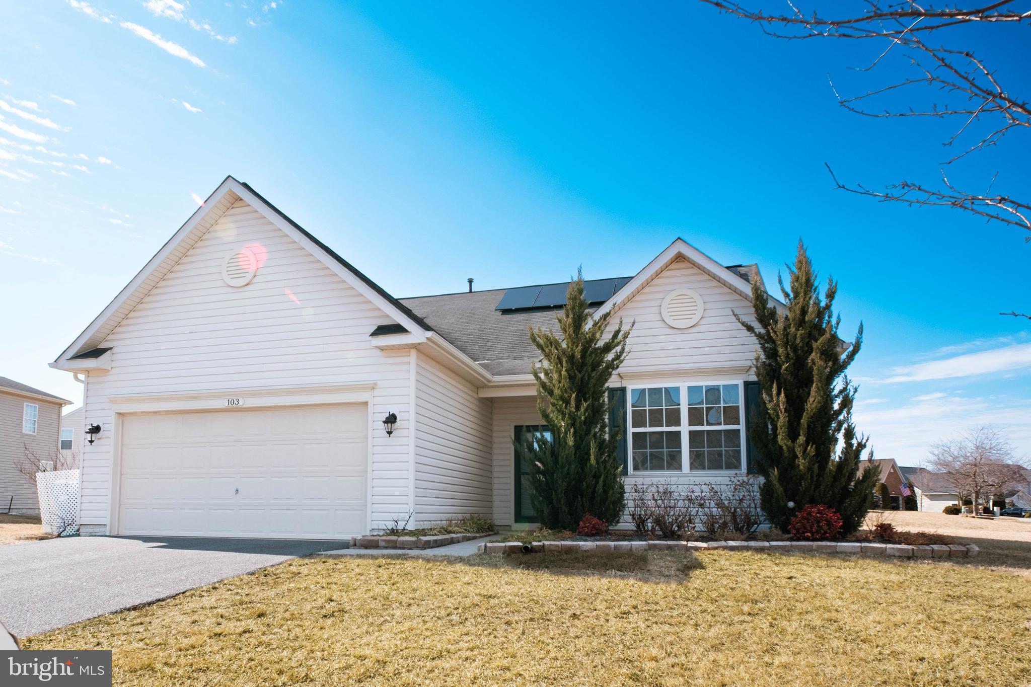 “Wakeland Contemporary” - Discover this beautifully updated single-level contemporary home on a desirable corner lot in Wakeland Manor! Boasting 3 bedrooms, 2 baths, and nearly 1,600 sq. ft., this home offers an open floorplan  that create a bright, airy feel throughout the family room, kitchen, and breakfast nook. With fresh paint, updated brushed nickel lighting, refurbished vanities, and modern hardware, this home is move-in ready! The recently renovated kitchen is a chef’s dream, featuring sleek modern designer cabinetry, granite countertops, a center island, and stainless steel appliances. The breakfast nook, with access to the backyard patio, is perfect for casual dining and entertaining. The primary suite is a private retreat with a full en-suite bath, separate shower and tub, and a spacious walk-in closet. A separate laundry room adds convenience to daily living. 

This home comes equipped with solar panels, significantly reducing energy costs and creating near-zero electrical expenses—a huge bonus for sustainable, cost-effective living!

Enjoy outdoor relaxation in the furnished patio space, ideal for gatherings or quiet mornings. Wakeland Manor offers walking paths, a community center, and a pool, making this home an exceptional place to live. Don’t miss this opportunity—schedule a showing today!