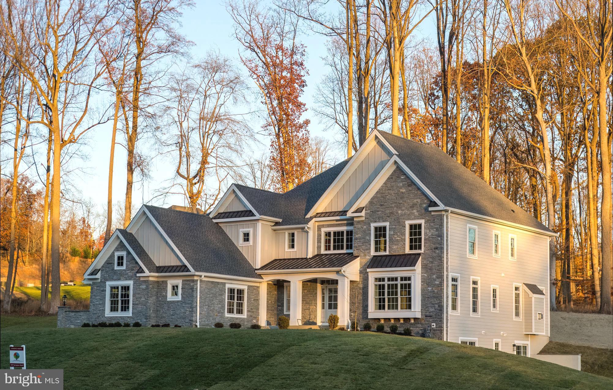 CONSTRUCTION COMPLETED ON OUR BRAND NEW SPRINGTON MODEL HOME AND AVAILABLE FOR QUICK DELIVERY!  Incredible Location, Approximate One Acre Home Site, Well Designed Floor Plan, and "Dare to Compare" Included Features PLUS ADDED DESIGNER FEATURES!  Come see this gorgeous home, one of only 38 residences with close proximity to Philadelphia Airport, major routes, fine dining, and shopping, and neighboring the scenic Springton Reservoir!   The Springton Model is a smart floor plan offering 5,700+ square feet designed for easy everyday living and entertaining!  Once you open the stately glass front door and step into the Foyer, you'll know you're home!    The dramatic and gracious Foyer is flooded with natural light, welcoming all of your family, friends, and guests!  The Living Room and Dining Room both offer great sized rooms that make entertaining easy!   Like to cook?  This is a gourmet cook’s dream kitchen!  Beautiful tall white painted cabinetry with wide crown moldings to the ceiling, beautiful quartz countertops and backsplash, oversized center island, GE Cafe Series Stainless Steel Appliance Package, including French Door Oven and a conveniently located Beverage Center, and a Breakfast Area ready for your Farm Table with a Triple Slider awaits you!   Your guests will be nearby in the Family Room that boasts a cozy fireplace, along with beautiful windows offering views of the rear landscape!  If you’re arriving home and enter through the attached three-car garage, the Mudroom Hall features Built-In Cubbies and an ample Coat Closet.    Completing the main level is a conveniently located Powder Room, spacious Coat Closet, and an additional Walk-In Closet with access from the Hall sized for a possible Future Elevator.   The Second Floor offers a generous Primary Bedroom Suite with Sitting Area, Two Walk-In Closets and a Luxurious Bathroom with Free-Standing Tub, dual wall Vanities, and a spacious Shower complimented with a Shower Enclosure with Frameless Door.   Three Additional Bedrooms, Two Full Bathrooms, Storage Closets, and Laundry Room complete this level!  The Total Square Footage includes over 1,700 square feet of Lower-Level finished Flex Space, Bedroom #5 or Den with Daylight Windows, adjoining Full Bathroom, and Walkout Sliding Door Entrance to a Garden Patio.    Some photos may be of another home and show options.  Please call today to tour this beautiful home!