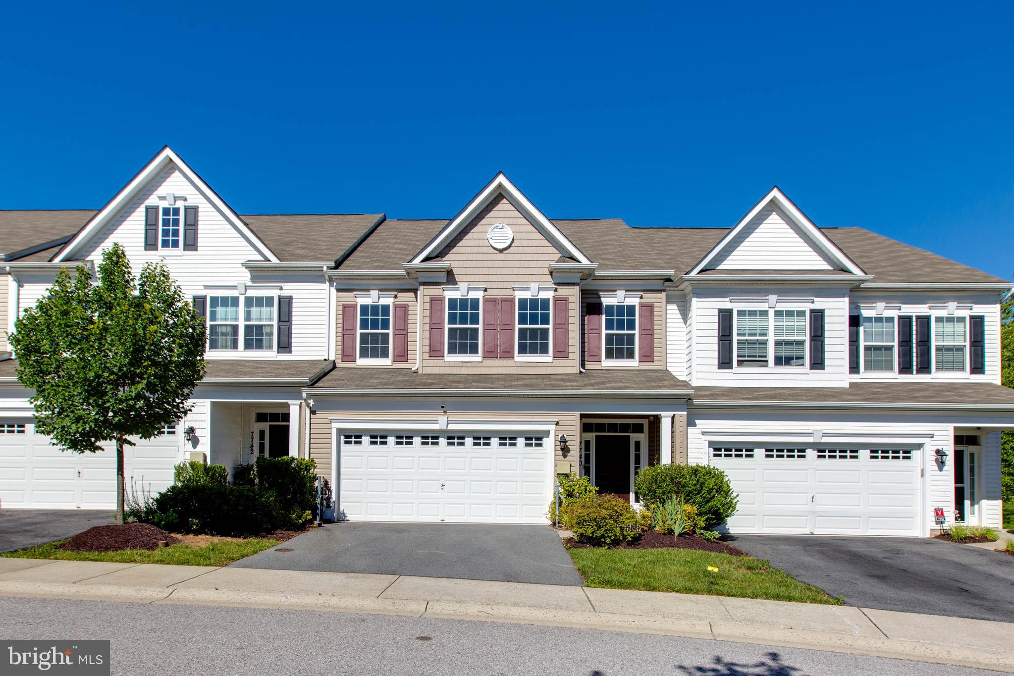 Welcome to this 7740 River Rock Way! 
This beautiful interior townhouse is located in the 55+ Community in  Simpson Mill neighborhood . 
The main floor of this home features a 2-car garage, powder room, laundry, dining room, kitchen, living room, primary bed & bathroom, and backyard walkout with stone patio.
The upper floor consists of 2 bedrooms, 1 full bath, and spacious second living room.
The basement offers  large finished family room and plenty storage. 
The HOA offers a club house, lawn care, and snow plowing. 
HOA fee is $425 quarterly and no CRPA. 
Professional photos coming Tuesday!