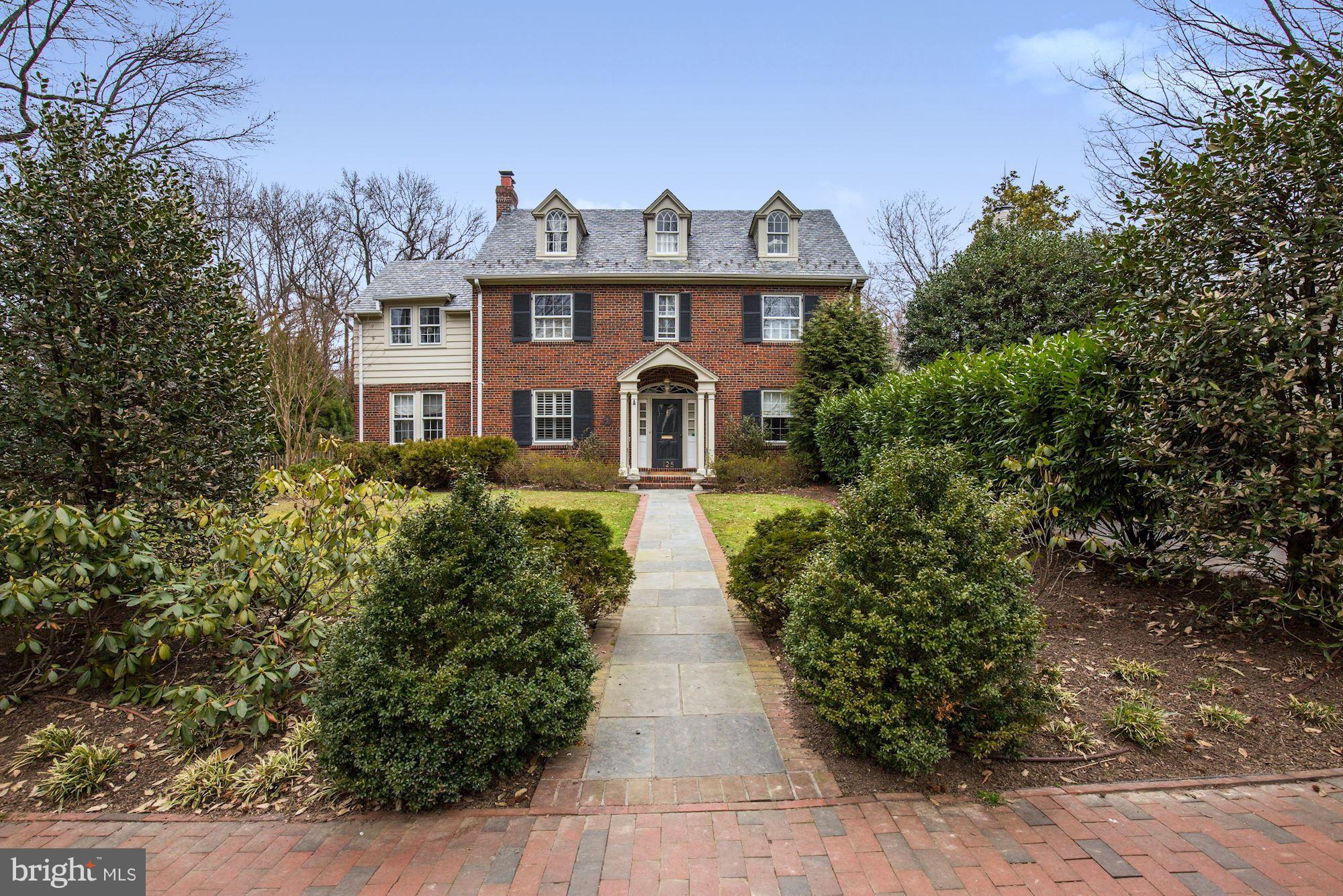 Fabulous price in heart of the West Village blocks to metro and shops of Wisc&Conn Aves! Elegant Georgian w/great curb appeal on beautiful corner lot. Scale, character& light! 4 fin levs w/deep entry foyer, gracious LR&DR, updated Kit w/bkfst rm,1st fl Fam Rm.5 BRs up(MBR w/sitting rm).Rec rm+au pair below.2-car Garage.Prof landscaped lot w/patio, play space, mature plantings. Somerset Elementary!
