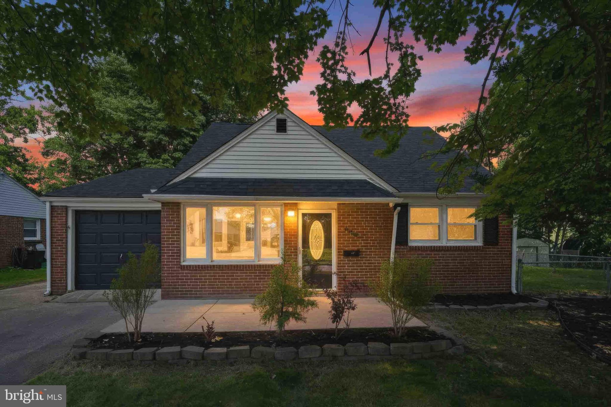 Welcome to 532 Lindsay Street, a charming property situated in a picturesque neighborhood in the heart of Ridley Park. This attractive brick Cape Cod features a new roof, new HVAC system, and new water heater, along with luxury vinyl flooring, brand new carpeting and fresh paint throughout. The main level offers a spacious combination living and dining area, a nicely sized, fully updated kitchen with granite countertops and a subway tile backsplash, two comfortable bedrooms, a full hall bath 
(newly renovated), linen closet, laundry room, and access to the fenced backyard with a covered patio. The second floor is dedicated to the primary suite, featuring a private en suite bath with stall shower and ceramic tile. A one car garage with direct interior access provides adds convenience and storage.  Close to parks, shopping, dining, schools, and major commuter routes, this home offers an exceptional combination of style, comfort, and location. Hurry and schedule your time to see it today! Please note: photos with furniture have been virtually staged.