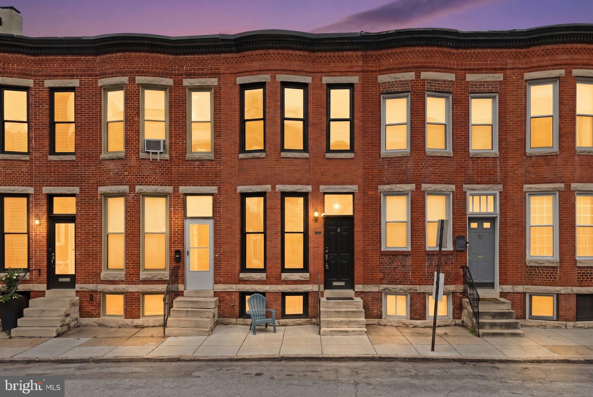 Welcome to 222 S Exeter Street, a vacant, meticulously updated 160-year-old row home featuring three fully finished levels of luxury living, stunning classic exposed brick, and a designer gourmet kitchen with premium granite countertops and stainless steel appliances. Centrally located just blocks from Harbor East and the Fells Point waterfront, this move-in ready masterpiece immediately captivates with its soaring ceilings and architectural skylights that flood the open-concept layout with natural light.

The upper level offers an incredibly functional layout complete with beautiful wood flooring, two spacious bedrooms, and two private full bathrooms, providing ultimate convenience and privacy for residents or guests.

The finished lower level adds excellent versatility to the home, serving as a spacious family room, home office, or recreation area, and includes a third full bathroom alongside dedicated laundry and utility storage.

Enjoy an unmatched, highly walkable urban lifestyle moments away from legendary Little Italy dining, premier shopping, grocery stores, and local neighborhood parks. With effortless commuter access to I-83 and I-95, this feature-packed historic property offers the absolute best of downtown Baltimore living. Schedule your private tour today!