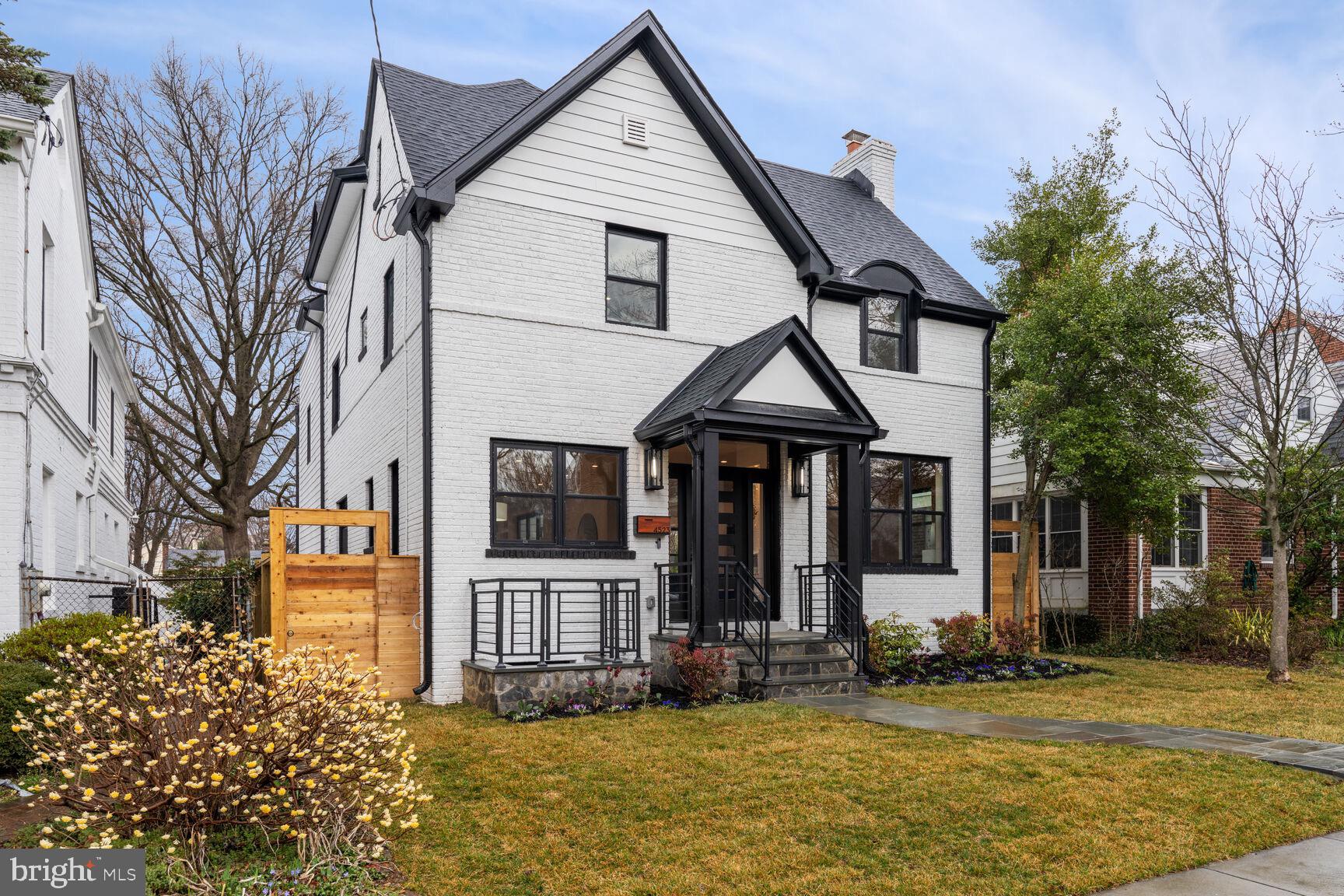 Elegant Craftsman compound created with Modern design emphasis in American University Park. An epiphany of Architectural Integrity and seamless design flow with the attention to detail pervasive throughout this expanded concept of the modern home. Six bedrooms in the main home featuring five full and two half baths; a perfect detached one-bedroom accessory dwelling apartment above the two-car garage for extended family or as an income producer.

The envelope is unassuming Colonial Revival with covered double side light door and vestibule, ample fenestration and curved flagstone walkway. The breathtaking open concept spaces start with 9 ft ceilings, Herringbone hardwood floors, and defined living spaces.  The formal living room features a floor to ceiling honed granite gas fireplace, with ample spaces for large furniture, and a wall of Acoustic fluted wood cladding adding depth and additional modern design connections. Adjacent is a first-floor office, that overlooks the interior flagstone patio. To the left is a sitting area or library and space for a formal dining room replete with ½ bath.  Flowing to the rear is the stairway naturally separating the entertaining spaces with the magnificent center island kitchen, ample table space for dining, and a walk-in pantry.

The kitchen is composed of double-edged quartz-stone, stainless Thermador appliances, 36 -inch 6 burner professional range, double oven with convection microwave, matching paneled professional side by side counter depth refrigerator and freezer.  The Cabinetry is custom, built for the space true hardwood, with modern glossy white panels. A true pantry that will fit all imaginable Kitchen accessories and tableware finishes the space.

The entire rear of the home is a wall of floor to ceiling glass leading to the oversized rear composite deck, and the Jewel of the property, the accessory dwelling unit cantilevered over the two car-garage. It is a fully functional one-bedroom apartment, with kitchen, laundry, and separate HVAC (Heat-pump). Perfection for returning students, Nanny, live in relatives, or an income producing suite. Custom large format ceramic and engineered hardwood floors make the space an equal addition to the main house with all the requisite matching elegance.

The second floor has the rear facing primary suite with floor to ceiling windows, a wall of Acoustic fluted wood cladding to add additional sound dampening and texture and a custom designed walk-in closet with built in cabinetry. The Ensuite bath features a furniture grade double sink, massive walk-in shower in white marble, a two-person soaking tub and self-cleaning commode. Three additional bedrooms with front ensuite and hall bath in Carrera marble round out the level with peaked 11-foot ceilings and a separate laundry room featuring a laundry sink and butcherblock folding table.

The third level has a wide atrium connecting the massive outside private deck and adjacent office with a ½ bath. Easily an office or 6/7th bedroom.

The lower level with both connecting stairs and an exterior side entrance is another living space, with sink, bar space, microwave and bar fridge. A large tiled bedroom with ensuite walk in shower, perfect as a nanny space, or visiting in-law oasis. An oversized recreation room with second glass door office or living space adjacent.

The property is surrounded by a cedar wood fence, a commercial roll up garage door that leads to the concrete driveway and the two-car garage beyond with total off street parking capability for four vehicles. Electric care charger installed in garage.

American University Park sits at the cornerstone to the District of Columbia with incredible access to Universities, Bethesda, Metro and walking distance to ample shopping, grocery stores and restaurants. This property is a one-of-a kind opportunity for your clients looking for timeless elegance with income potential. Shown by appointment.