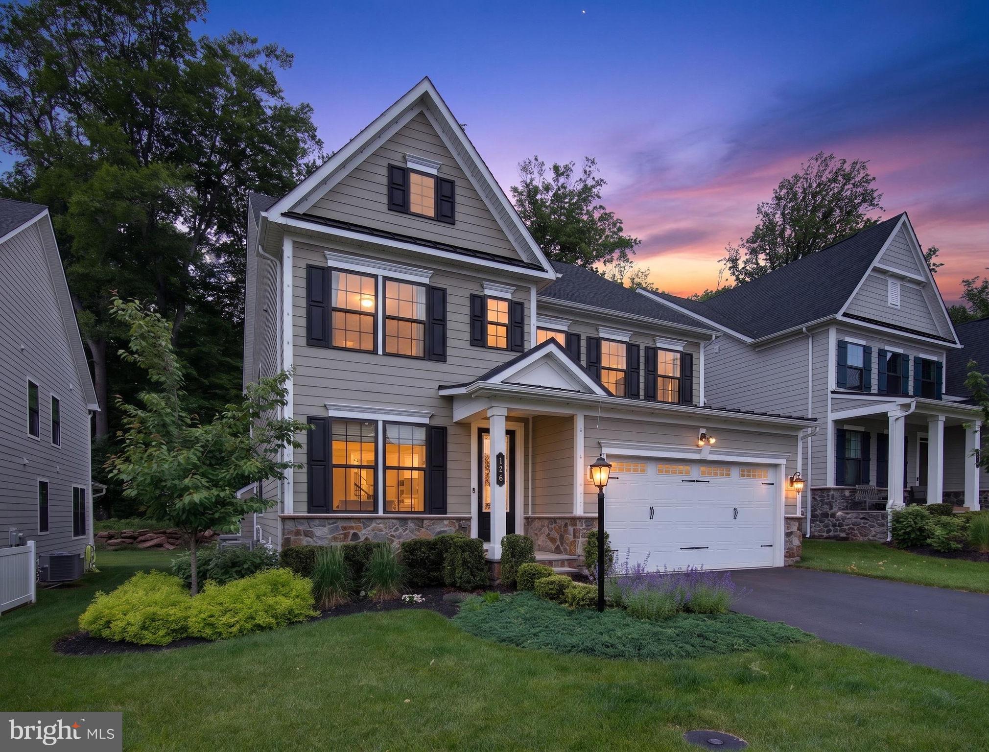 Privacy, outdoor living, and modern comfort come together in this beautifully appointed home in the sought-after Mayfield community, just outside of Newtown Borough. Offering 3 bedrooms, a spacious loft, and thoughtfully designed living spaces, this residence blends style, functionality, and everyday ease.

The floorplan features generous gathering spaces, a second-floor owner’s suite, and an expansive loft that provides flexibility and an easy opportunity for conversion to a 4th bedroom, should an additional bedroom be desired.

The finished lower level with a full bath adds valuable living space, ideal for entertaining, football Sundays, movie nights, extended guest stays, or multi-generational living. Enhanced by three egress windows, the lower level is filled with natural light and offers the flexibility today’s buyers value.

Designed for both comfort and convenience, the home also includes a whole-house generator, integrated sound system serving the main and upper levels, and a mesh Wi-Fi network for seamless connectivity throughout the home.

What truly sets this property apart is the outdoor living experience. A custom stone patio with fireplace and water feature creates the perfect setting for entertaining or unwinding, while the backyard — backing to mature trees, wooded views, walking trails, and preserved open space — offers one of the most private settings in the neighborhood.

Located just minutes from Newtown Borough, enjoy easy access to restaurants, boutique shopping, and everyday conveniences, along with major commuter routes to Princeton, Philadelphia, New Jersey, and New York City.

Combining almost-new construction, flexible living, privacy, and a low-maintenance lifestyle, 126 Cornell Road presents an exceptional opportunity in one of Bucks County’s most desirable communities.