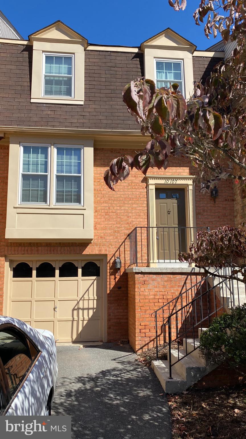 Location!  Right in front of Montgomery Mall in the Devonshire Subdivision of luxury garaged townhouses in established neighborhood with mature trees and landscaping.  Two minutes from entrances to 270, both directions.  Five minutes from Bethesda library off Democracy and you can walk or drive to shopping across the street at mall or down Democracy Blvd. to Wildwood Shopping Center.
Owner just installed new hardwood floors in the living and dining rooms and is installing new carpet in the huge master bedroom upstairs.  (Master bedroom has cathedral ceiling and ceiling fan with adjoining super bath).