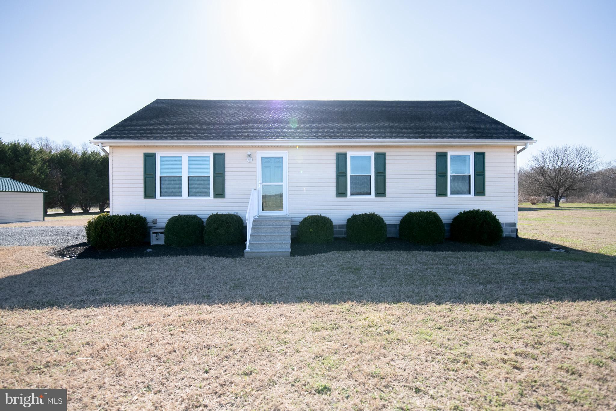 Discover this beautifully updated 3-bedroom, 2-bathroom rancher situated on a generous 1.28-acre corner lot in Preston, Maryland. Boasting 1,200 sq. ft. of comfortable living space, this home features newer flooring, fresh interior paint, and modern appliances for a move-in-ready experience.
Enjoy an open and inviting layout with surround sound throughout the house, perfect for entertaining. The property includes a 2-car carport and a detached workshop, ideal for hobbies or extra storage. A security system adds peace of mind.
Don't miss this opportunity to own a well-maintained home with plenty of outdoor space and modern conveniences. Schedule your showing today!