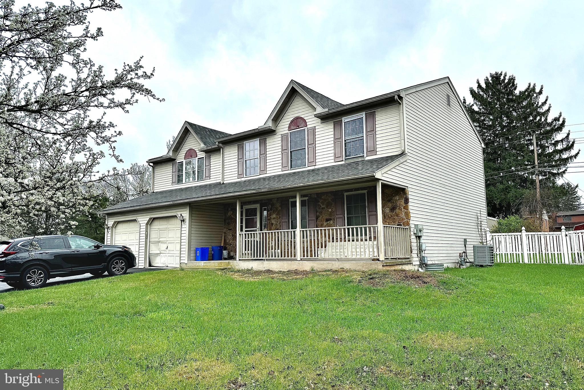 Exeter Township 4 bedroom, 2.5 bath colonial in Valley Ridge development; Corner lot; Fenced back yard; 2-car garage;  ** Home requires complete rehabilitation, priced accordingly**