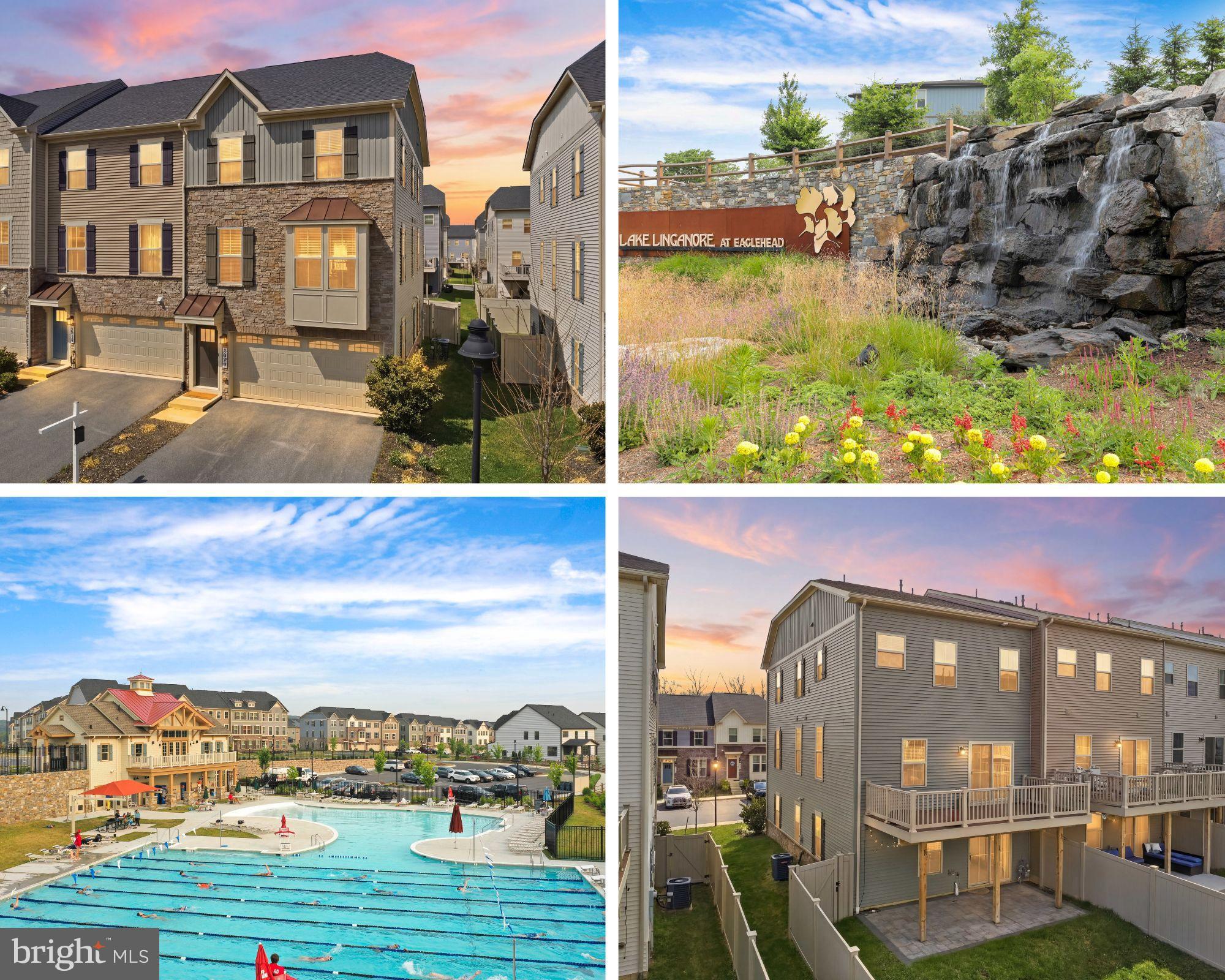 Imagine summer weekends at your own private lake community — and coming home to a townhome that actually lives like a single-family. This stunning end-unit at Lake Linganore checks every box: a front-load 2-car temperature-controlled garage, open-concept main level with quartz kitchen, oversized island, and luxury vinyl plank throughout. The primary suite features a tray ceiling, spa-inspired en suite, and a freestanding soaking tub worth staying home for. Custom wood accent walls, upper-level laundry, and a finished walkout rec room that opens to a paver patio and fully fenced yard make everyday living easy. The large composite deck is ready for your grill. Lake Linganore delivers lake access, sandy beaches, pools, miles of trails, and year-round community events — all within minutes of shopping, dining, and commuter routes. Newly repriced and ready for its new owner. Don't let this one pass you by.