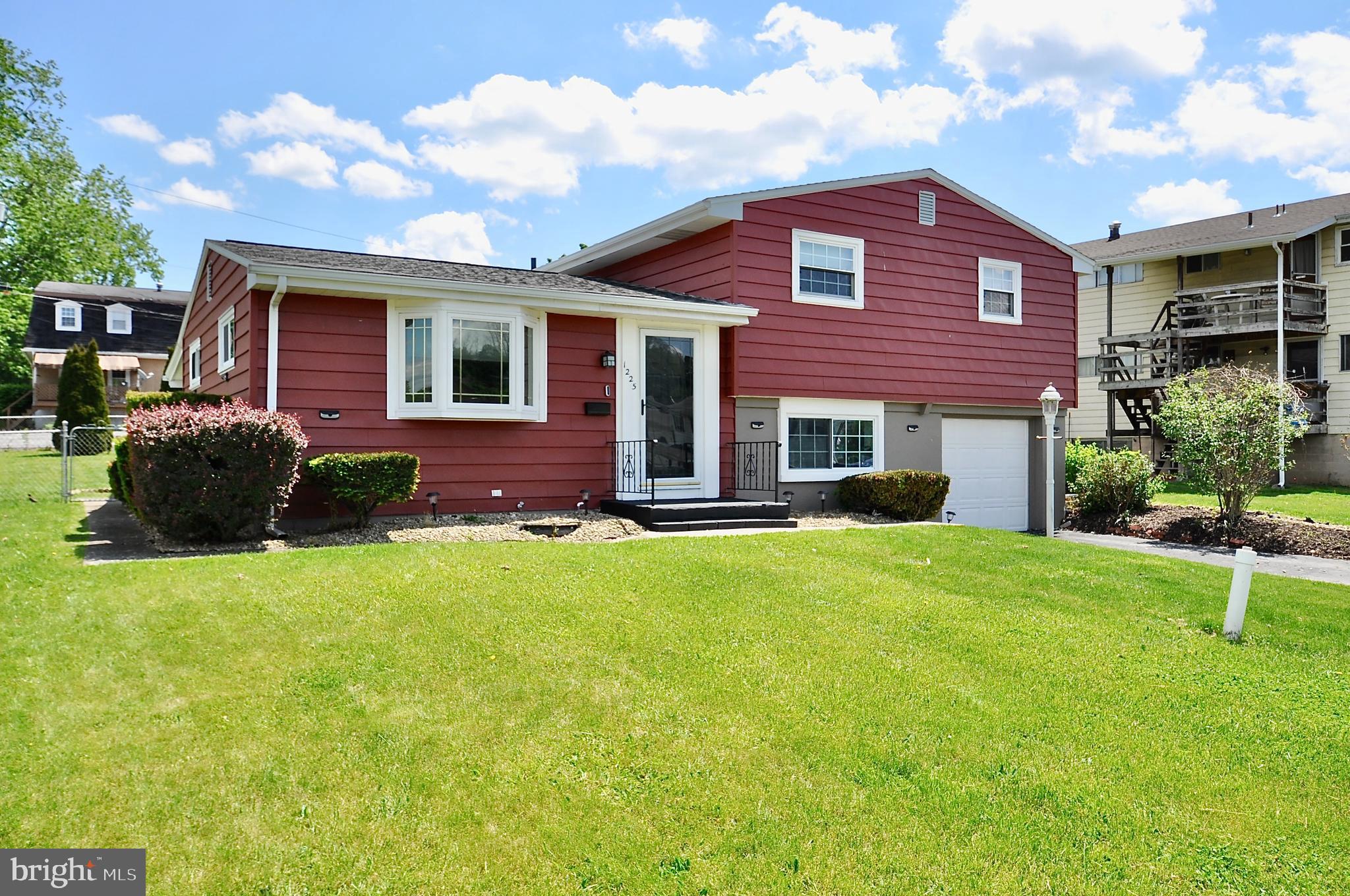 Wow! Sweet split level with 3 bedrooms and 1 full bath on the upper level, large eat in kithen and living room on the main level, and office, half bath and laundry on lower level. Natural gas fired hot water baseboard heat. Central cooling. 1 car attached garage. Beautiful fenced in back yard. Neat as a pin and ready for you. See the photos then see the house this will not last. Settlement of this property is contingent upon the Sellers finding and closing on their replacement home.