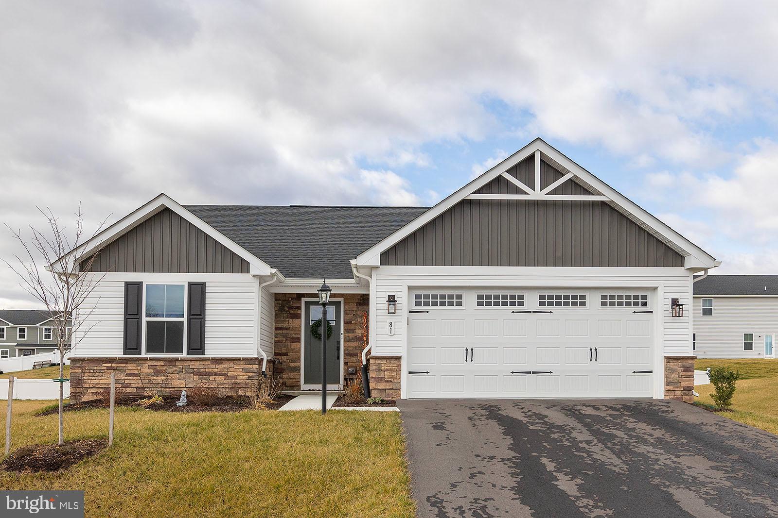 "Tackle" 2024 in a new home! 81 Tackle Rd. is the one you've been looking for! Why wait for new construction when you can purchase this "better than new" 3 bedroom, 2 bath rancher located in Inwood, WV. Step inside and you are greeted with LVP flooring throughout the foyer, living, dining, kitchen, and hallway. The kitchen is fully equipped with upgraded cabinets, stainless steel appliances, and granite counter tops. Split bedroom design. Both bathrooms feature ceramic tile floors and tile shower walls. The rear patio with pergola is perfect for entertaining. All of the interior doors are wider for increased accessibility. This one is sure to go quickly!