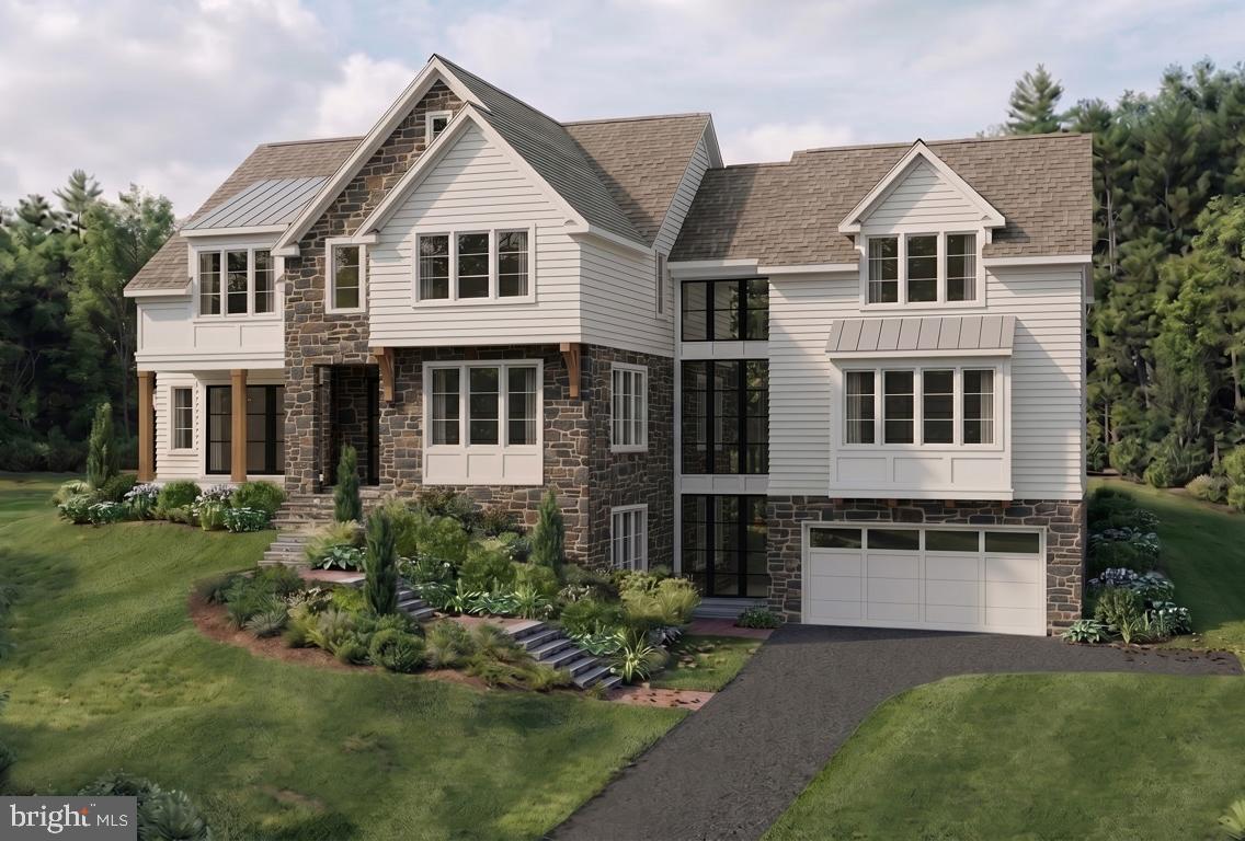 FLEXIBLE LUXURY and ARCHITECTURAL DISTINCTION on the MAIN LINE! Introducing 25 Sandringham Road, an exceptional,  NEW, quick-delivery, luxury residence nestled on a private cul-de-sac within Sandringham, one of Lower Merion Township's most picturesque and exclusive enclaves. Thoughtfully designed for today's evolving lifestyles, this sophisticated transitional manor blends timeless Main Line elegance with modern functionality, offering rare adaptability for multi-generational living, live-in care, extended guest stays, or work-from-home convenience. Step away from cookie-cutter standards and seize the opportunity to customize this bespoke, architectural showpiece.
A dramatic staircase wrapped in walls of glass serves as the architectural centerpiece of the home, connecting three levels of beautifully crafted living space flooded with natural light. Rich white oak flooring, soaring 10-foot ceilings, custom millwork/ceiling treatments, designer lighting, artisan tile selections, exquisite stone, and handcrafted Kountry Kraft cabinetry create an atmosphere of understated luxury throughout.
The main level unfolds with an open-concept design tailored for both everyday living and grand entertaining. A spectacular great room anchored by a striking gas fireplace flows seamlessly into the chic chef's kitchen, where an oversized gathering island, premium finishes, and abundant workspace invite family and friends to connect. A window-lined morning lounge opens to a spacious covered porch, extending the living experience outdoors.
One of the home's most compelling features is its exceptional versatility. A private study provides the ideal executive retreat, while a main-level guest suite with adjacent full bath offers multi-function usage as  secondary office, hospitality suite, or live-in accommodation. Every level of the residence includes a bedroom and full bath, creating unmatched comfort and privacy for family members and guests alike. 
The upper level presents five bedrooms and four full baths, highlighted by an extraordinary owner's retreat. Elevated by an impressive, oak beam-accented, 11.5-foot ceiling, the suite offers two custom walk-in closets and a spa-inspired bath featuring heated tile floors, a freestanding soaking tub, oversized dual-head shower, custom tile work, and refined designer finishes that evoke the ambiance of a luxury boutique resort.
Perfectly positioned on a scenic, cul-de-sac home site within the highly acclaimed Lower Merion School District, 25 Sandringham offers the rare combination of a tranquil residential setting with convenient access to Center City Philadelphia, the Northeast rail corridor, premier shopping, dining, private schools, parks, and recreational amenities. *Taxes shown are for lot only-assessment for full ground/improvements occurs post-settlement.*
A unique opportunity to own a distinctive new construction residence where dynamic, flexible design and timeless Main Line sophistication come together beautifully.