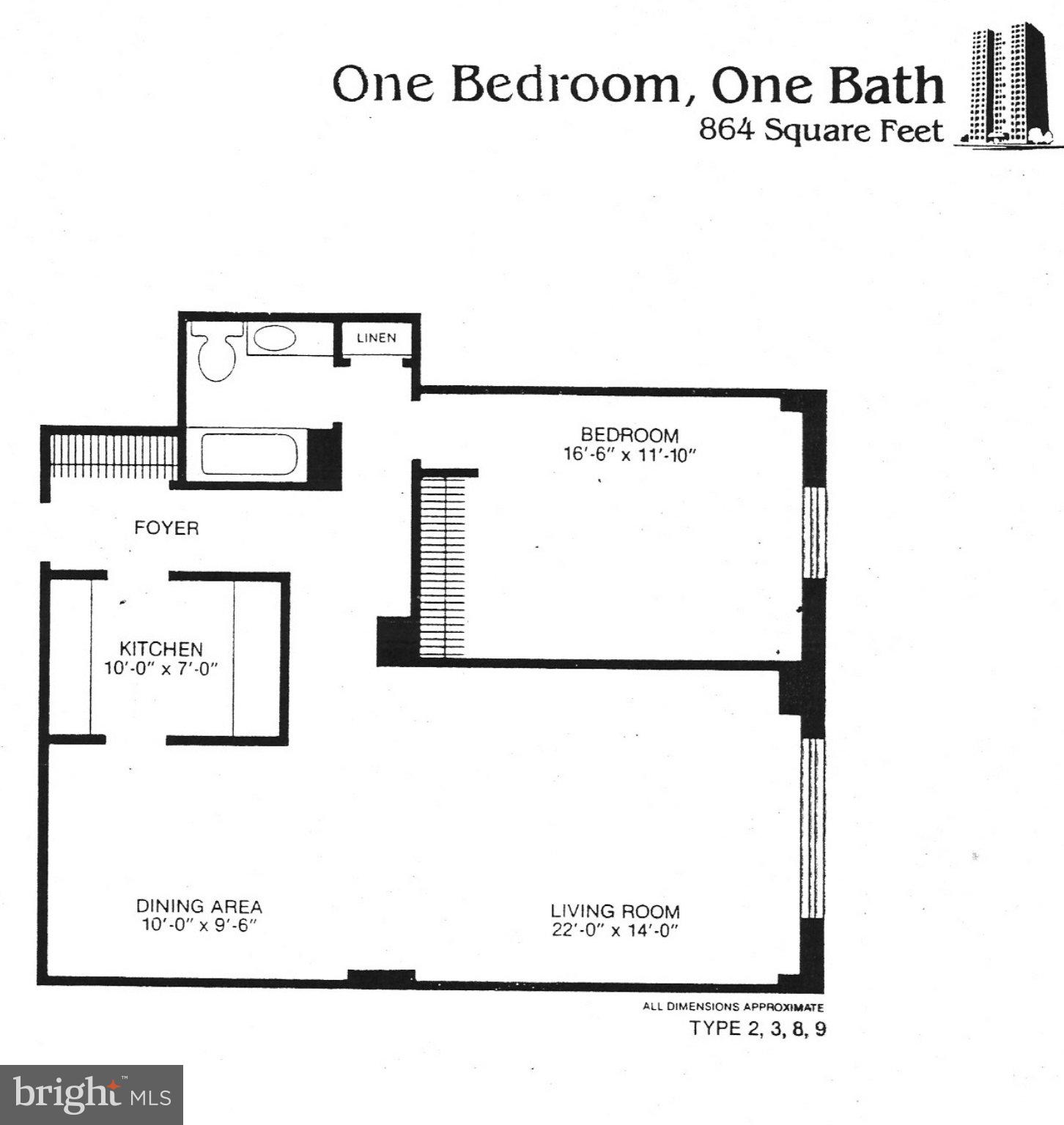 Largest one bedroom floorplan in building.  Hardwood floors throughout.  North facing with excellent unobstructed views of the city.  Full-service, secure, elevator building has 24-hour front desk and 24-hour parking attendant.  Superb location close to Penn Station, State center metro and cultural center light rail stops. Also near University of Baltimore, MICA, Peabody, Baltimore School for the Arts and downtown business district.  City center location with lots of dining, shopping and entertainment options.