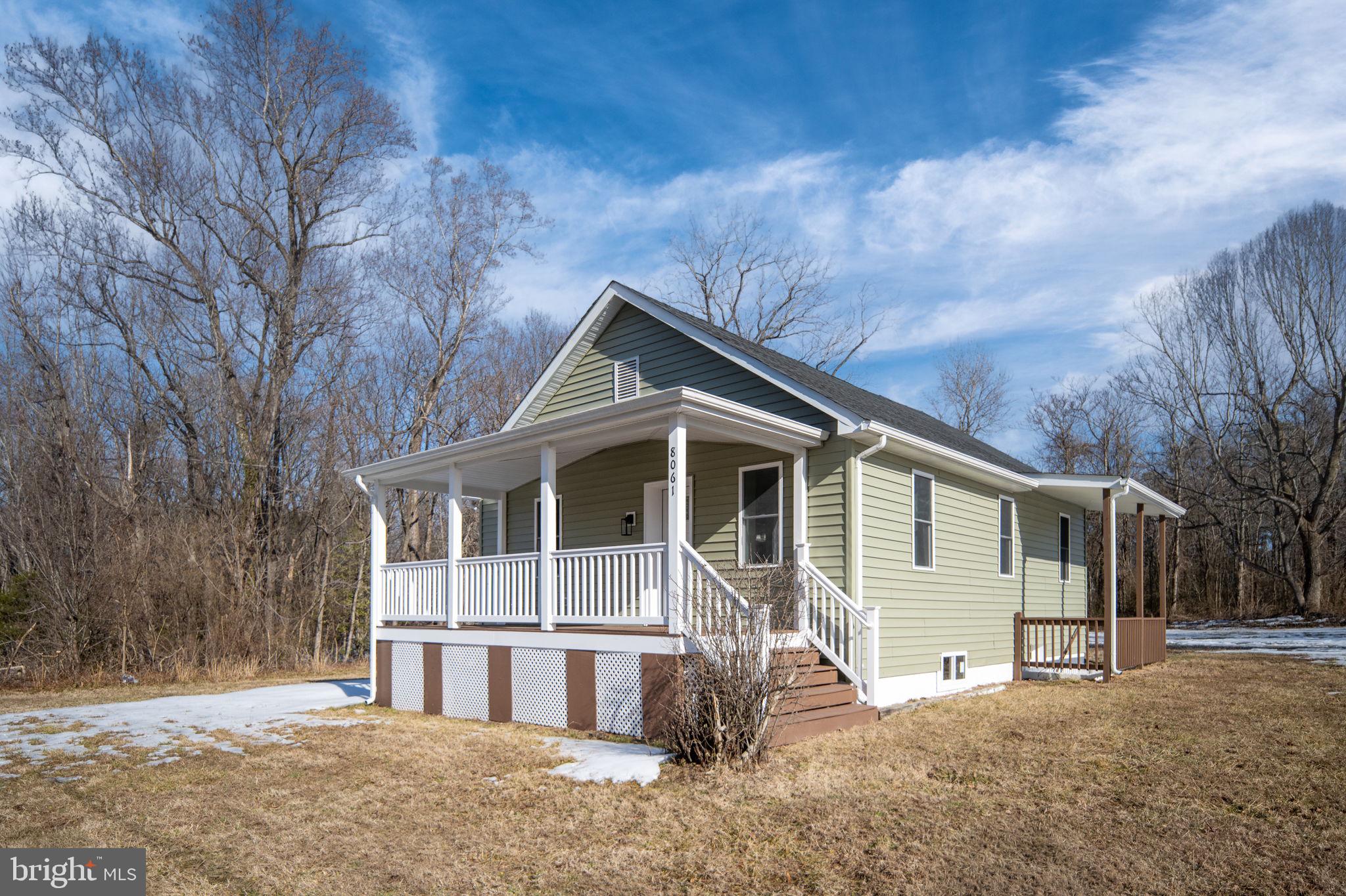BRAND NEW CONDITION!!  10 MINS. TO DAHLGREN, KING GEORGE COURTHOUSE, POTOMAC RIVER & MARYLAND. 20 MINS. TO COLONIAL BEACH. EVERYTHING REDONE AND PERMITTED. FEATURES INCLUDE, SPACIOUS LOT WITH LOTS OF PARKING, NO HOA, FRONT PORCH FOR OUTDOOR ENJOYMENT. LVP FLOORING, GRANITE COUNTERS, TILE BATH & MORE. HOUSE HAS BASEMENT LEVEL PERFECT FOR STORAGE OR WORK SHOP SPACE. READY FOR NEW OWNERS. MOTIVATED SELLER. CALL LISTER WITH QUESTIONS.