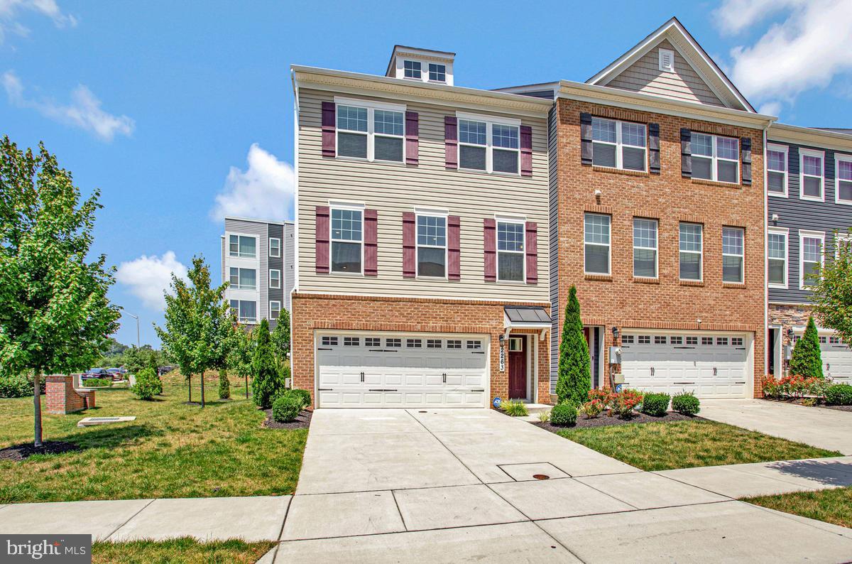 Stunning end unit home on premium lot in Woodmore Overlook.  At 2471 square feet of finished space the Royal model is the largest in the neighborhood and provides an open living concept.  The main level features LVP flooring throughout, stainless steel appliances and upgraded cabinetry and countertops.  The upper level  has a generous primary suite with large walk-in closet, two secondary bedrooms and a hall bathroom.  The lower level can be a traditional recreation room, but is currently being used as a second owners suite.  Outdoor entertaining is provided by a 12x10 deck.  This is an ideal location with close proximity to Rt. 202,  495 and Rt 50 and abundant shopping and restaurants nearby.  This property is also available for rent at $3,995/month.  Contact listing agent for details.