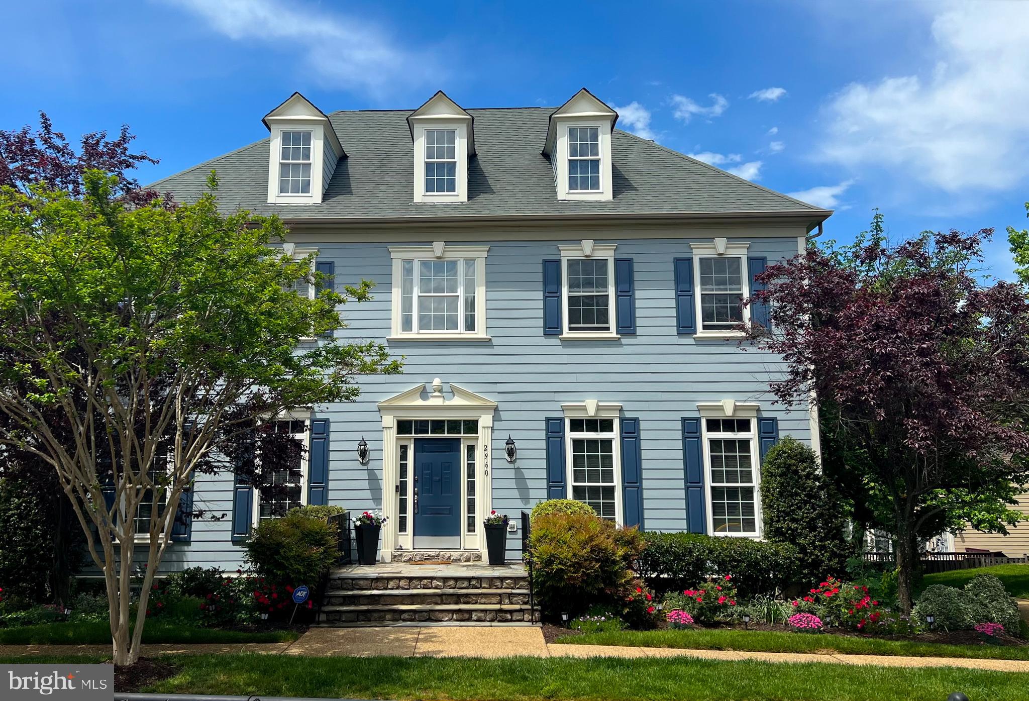 Immaculate model colonial home in highly sought-after Hearthstone Village, walkable to downtown Oakton! Located on a quiet cul-de-sac with two fenced in decks. Enter into a welcoming 2 story foyer and spiral staircase. Elegant custom details including chandeliers, triple crown molding, hardwood floor throughout. Open concept floor plan perfect for entertaining. Gourmet  kitchen  with  brand new cabinets and granite counters, center island & breakfast  room. Formal dining & living rooms. Family room with  coffered ceiling, built-ins, gas fireplace, and surround sound wiring. Office/library with built-in bookcase and desk. Generous owner’s suite with sitting room, wet bar and wine fridge, 3 sided fireplace, dual walk-in closets & spa-like bath with soaking tub, glass shower and dual vanities. 3 additional bedrooms on upper level all with en suite access to bathrooms and built-in closets. Bedroom level laundry room. Finished lower level rec room with  media room and gaming console, full bedroom with closet and full bath, with walk-out access. Storage loft in 2 car side load garage, and access to driveway. Oakton Elementary School, Thoreau Middle School & Oakton High School.