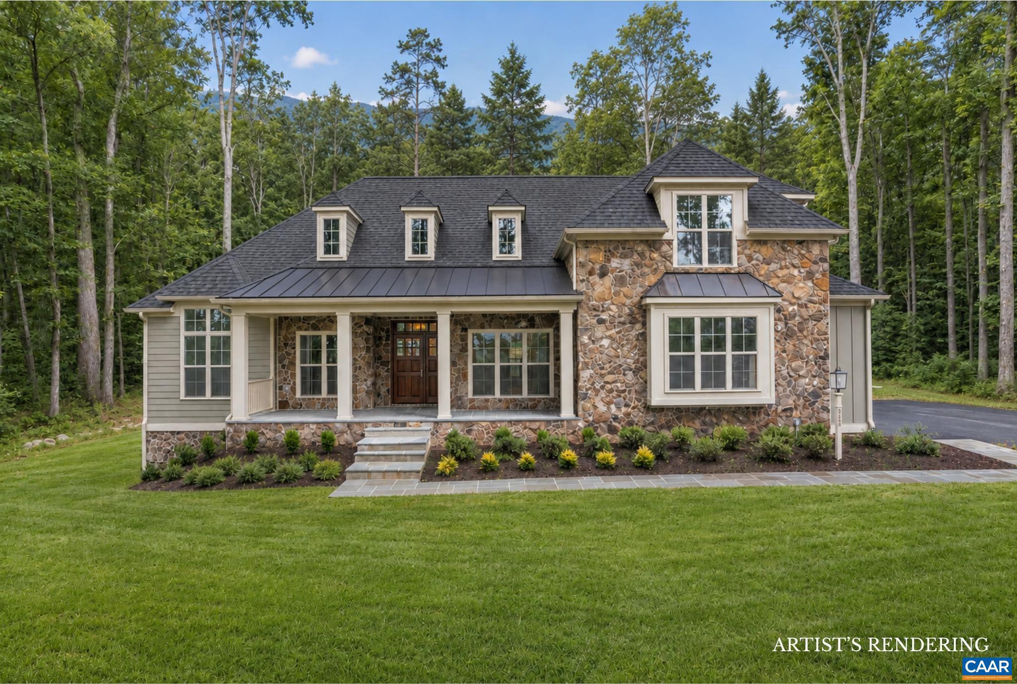 The highly sought-after Newport is back with some exciting updates on this fantastic Blue Ridge Mountain view homesite off Buck Mountain Road in Free Union! The light-filled Newport main level features a private study, an expansive owner?s suite, two secondary bedrooms with vaulted ceilings & private full baths (2), an open-concept great room with soaring vaulted ceilings and a gas log fireplace. The Gourmet kitchen and spacious dining area are ideal for both entertaining and everyday living. The finished walkout basement offers additional space to enjoy, 4th bedroom & full bath with a terrace, light-filled feel. High-quality finishes include 2x6 exterior walls, a custom Mahogany front door, wood shelving throughout, and a zoned 15 SEER HVAC system. With a 2-car side-load garage, generous storage, and easily accessible mechanicals, this home is just as efficient as it is elegant. Also, enjoy the ability to make interior selections alongside our talented Design Team allowing you to truly design the dream home you've always wanted and move-in by March 2027!,Granite Counter,Maple Cabinets,Painted Cabinets,Wood Cabinets