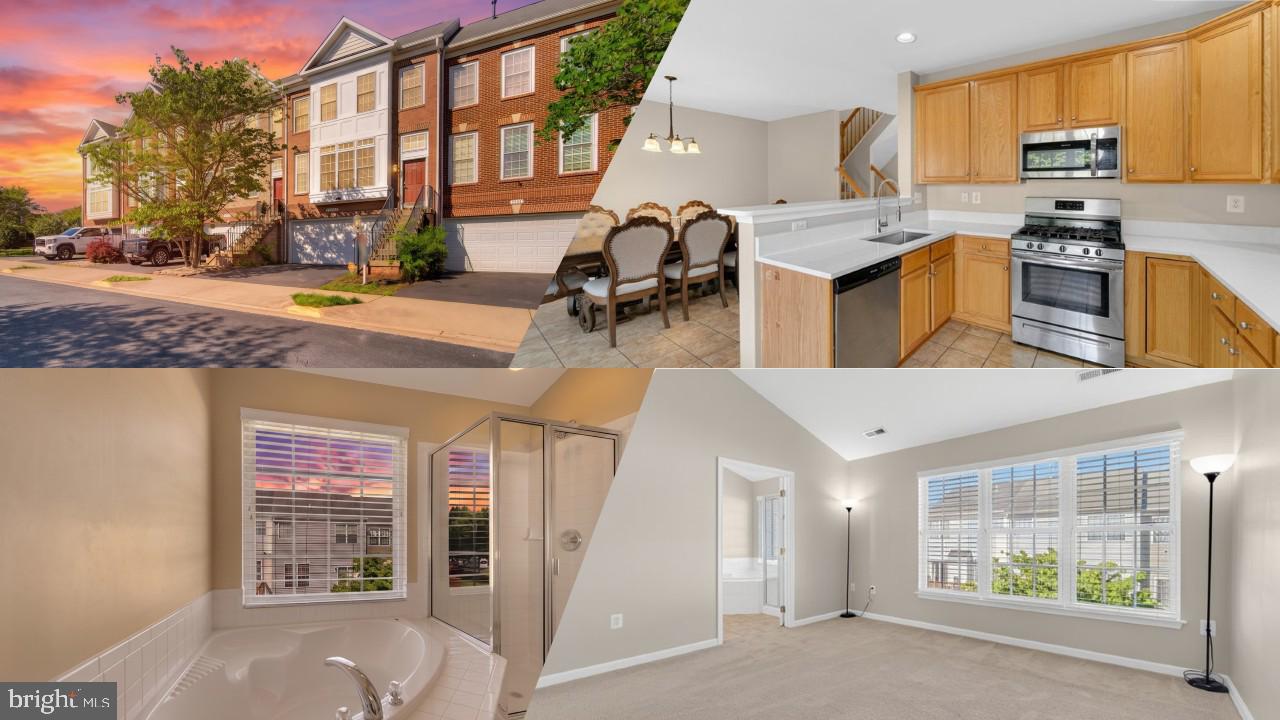 Welcome home to this beautiful, sun-drenched 3-level brick front townhome in the peaceful and beautiful neighborhood of Forest Park! Featuring over 2,300 square feet of freshly painted finished living space, this home excels with a spacious 2-car garage. Open-concept main level features an oversized living room anchored by large windows that flood the home with natural light. The newly renovated open kitchen includes brand new quartz countertops, sink and faucet,  table space, and a cozy bar area that leads directly to the backyard—perfect for seamless indoor/outdoor entertaining. Upstairs, you’ll find a convenient bedroom-level laundry room and 3 spacious bedrooms, including a primary suite complete with double sinks, a soaking tub, and a separate shower. The finished lower level features a cozy fireplace, making it the ultimate space for a rec room, media room, or home office. Additional bathroom roughed-in on the lower level, to make it very easy to add another bathroom. Plenty of guest and street parking available. Ideally located just minutes from I-95, Route 1, the express lanes, shopping, and commuter options. Community amenities include a pool, playgrounds, and common grounds. Move-in ready and waiting for you!